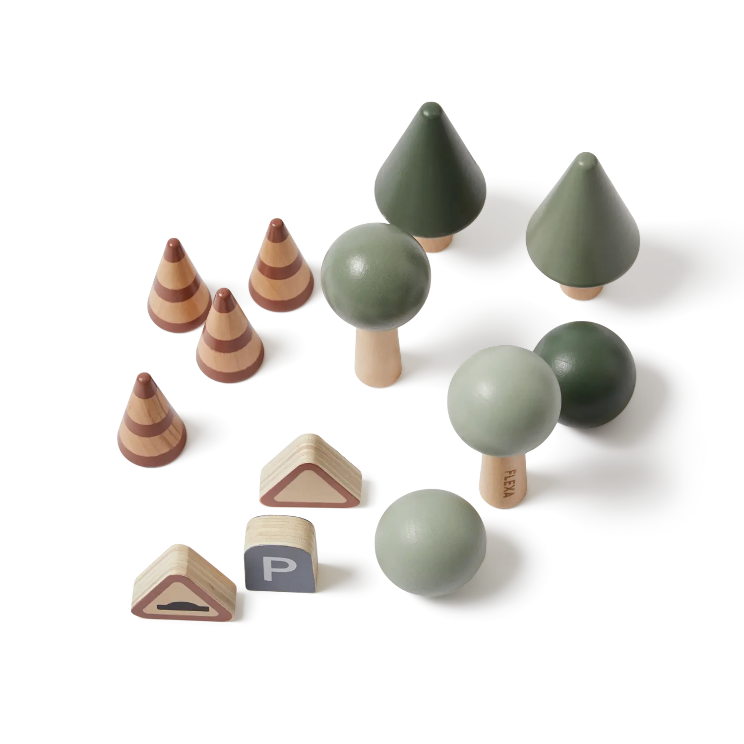 Accessories for Car Tracks, 13 pcs, Handpainted - Image 7