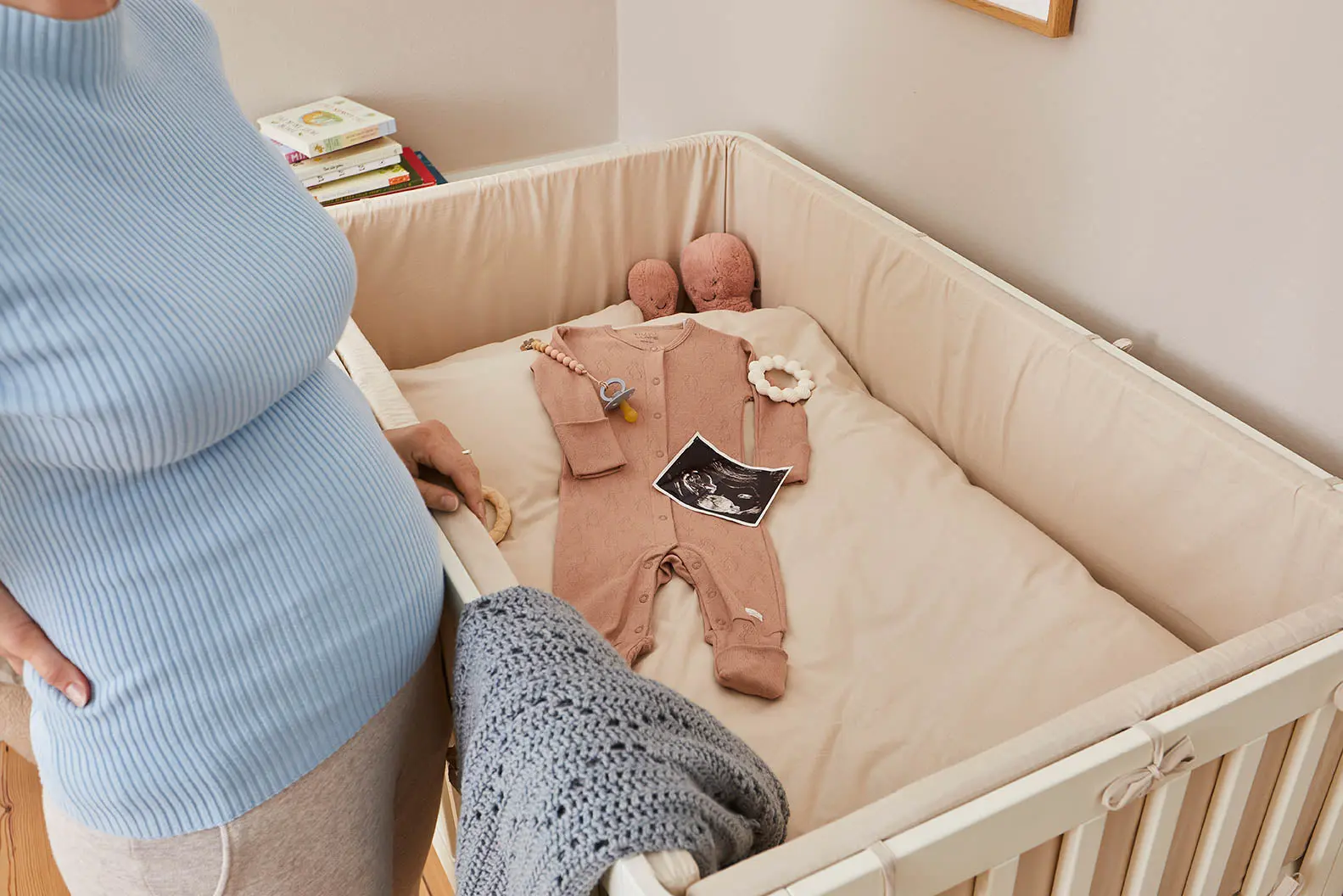 Baby Bed Linen, 70x100 cm, Grey - Image 5