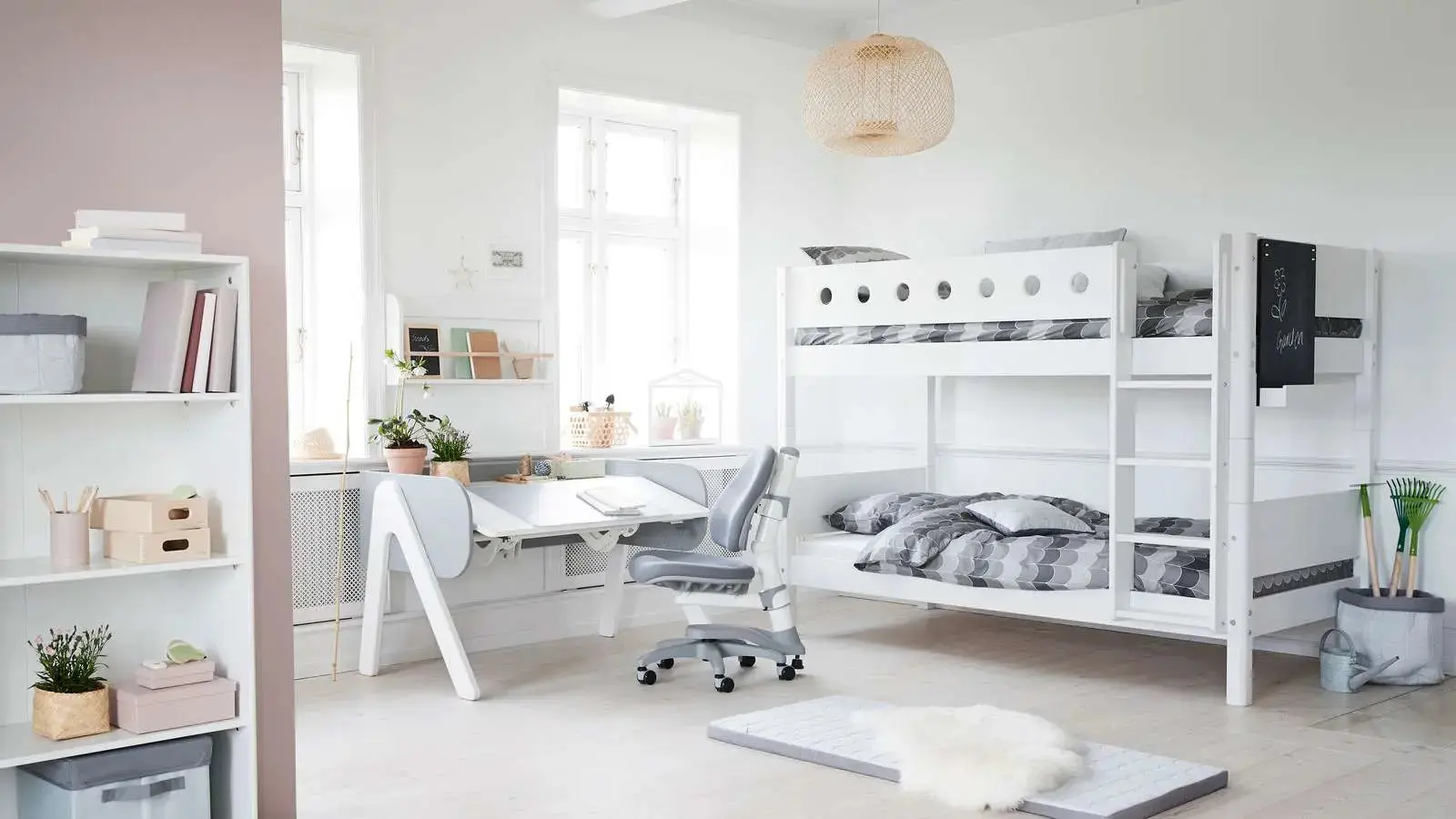 Bunk Bed 154 cm with Ladder and Safety Rail, 90x200 cm, White - Image 6