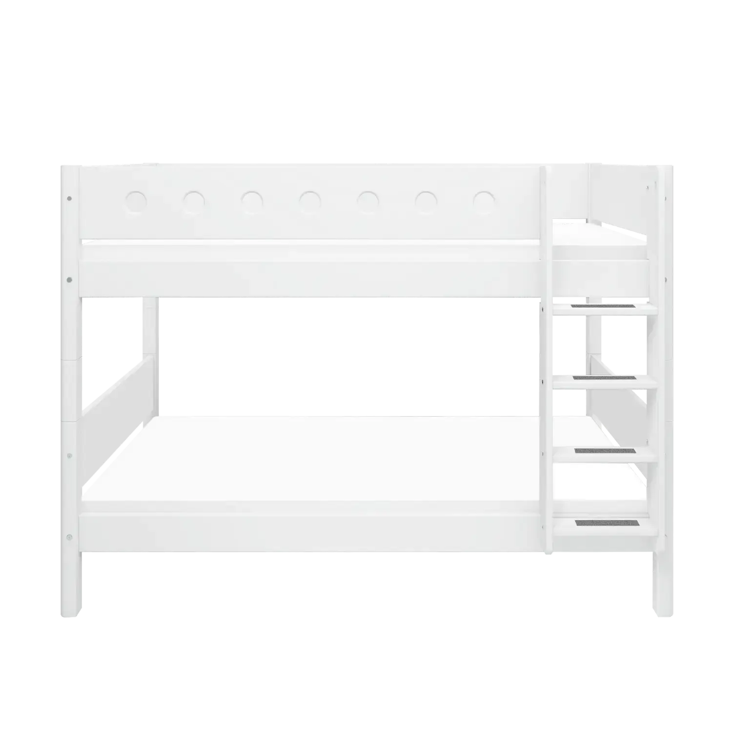 Bunk Bed 154 cm with Ladder and Safety Rail, 90x200 cm, White - Image 7
