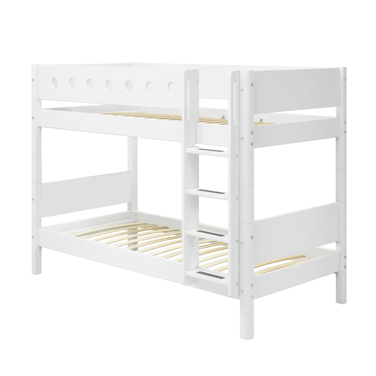 Bunk Bed 154 cm with Ladder and Safety Rail, 90x200 cm, White - Image 8