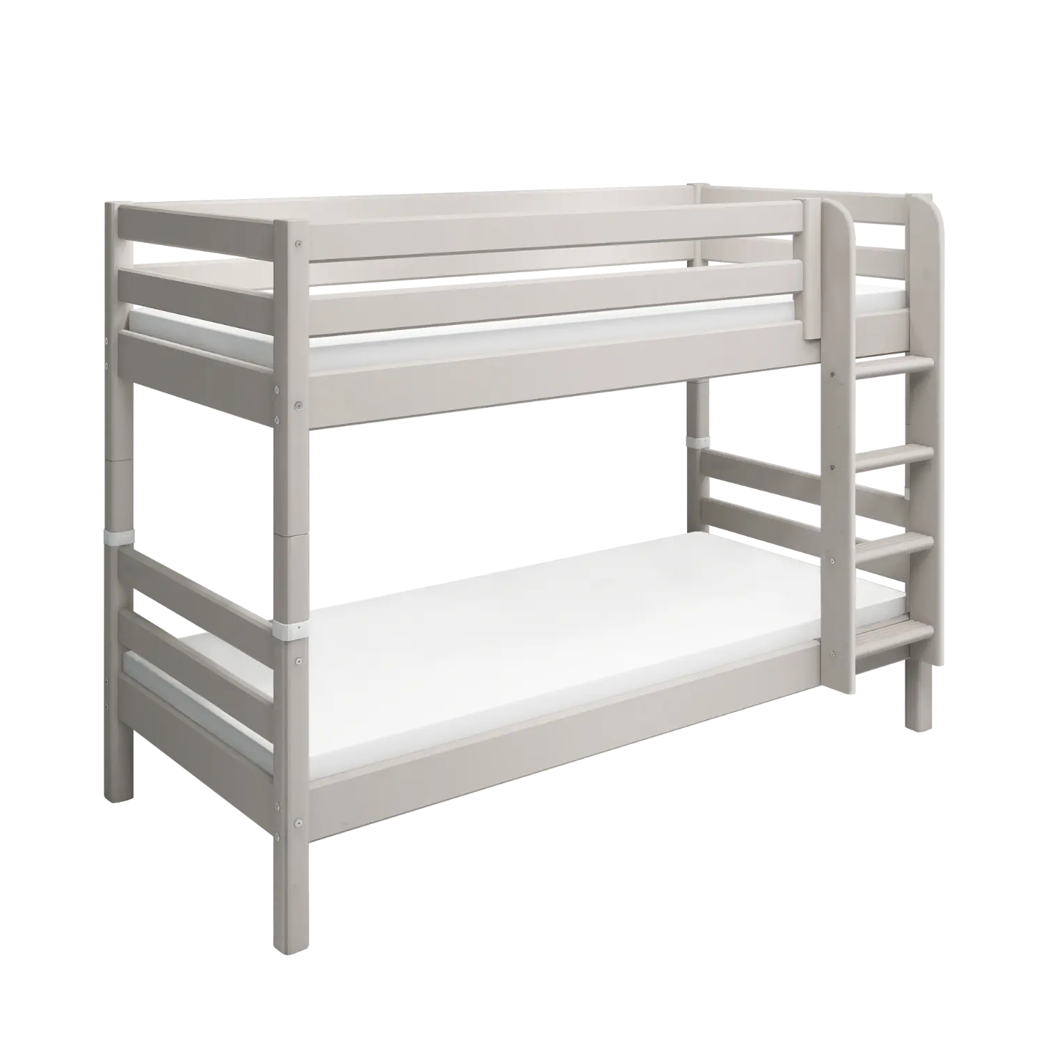 Bunk Bed 154 cm with Ladder and Safety Rail, 90x200 cm, Grey - Image 7
