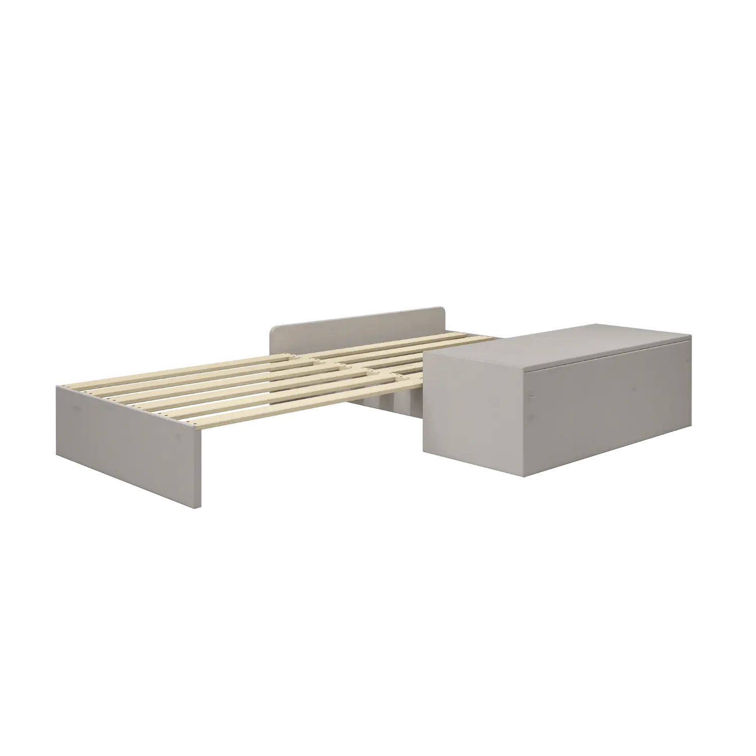 Sofa Module for High Bed 184 cm, 77x180 cm, Grey