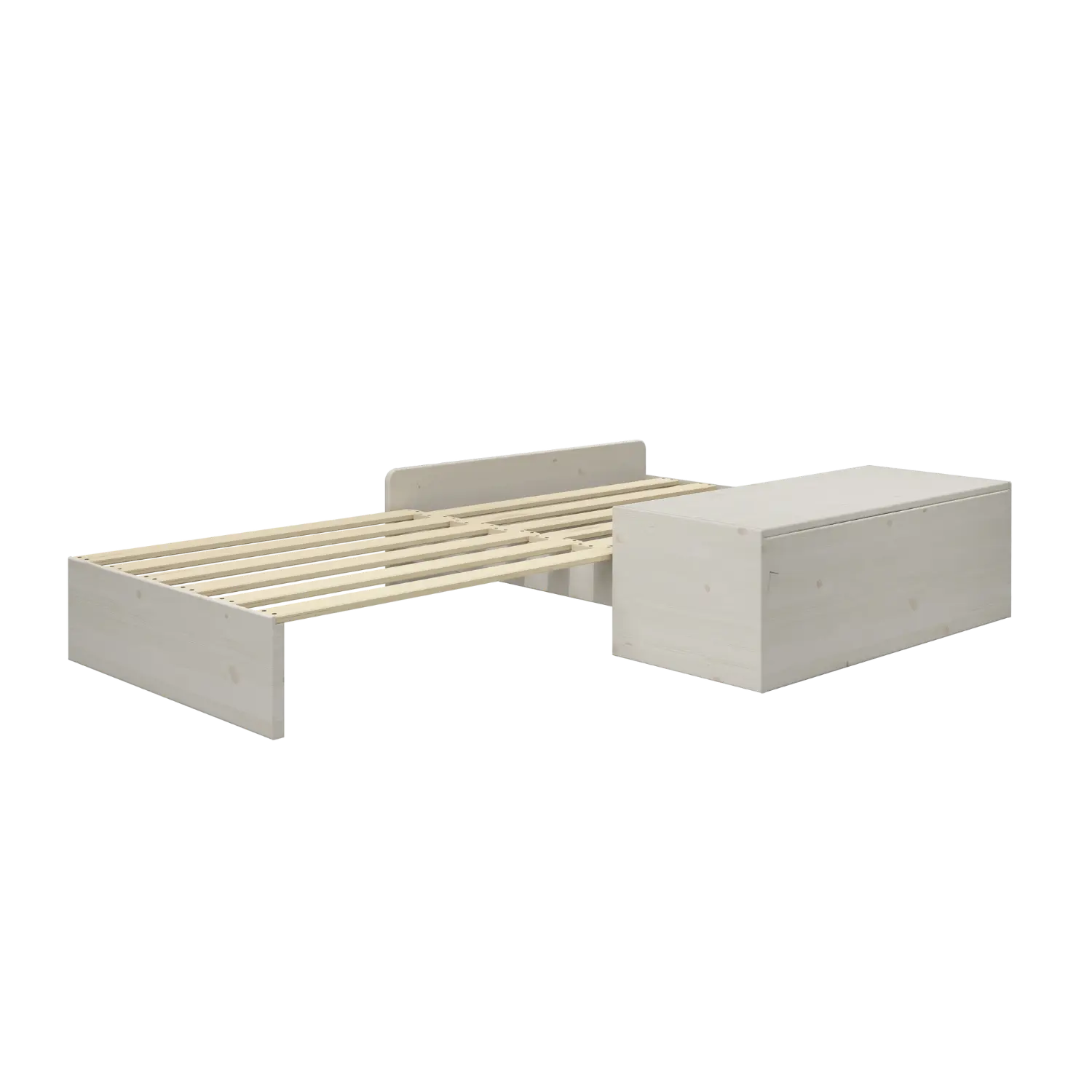 Sofa Module for High Bed 184 cm, 77x180 cm, White