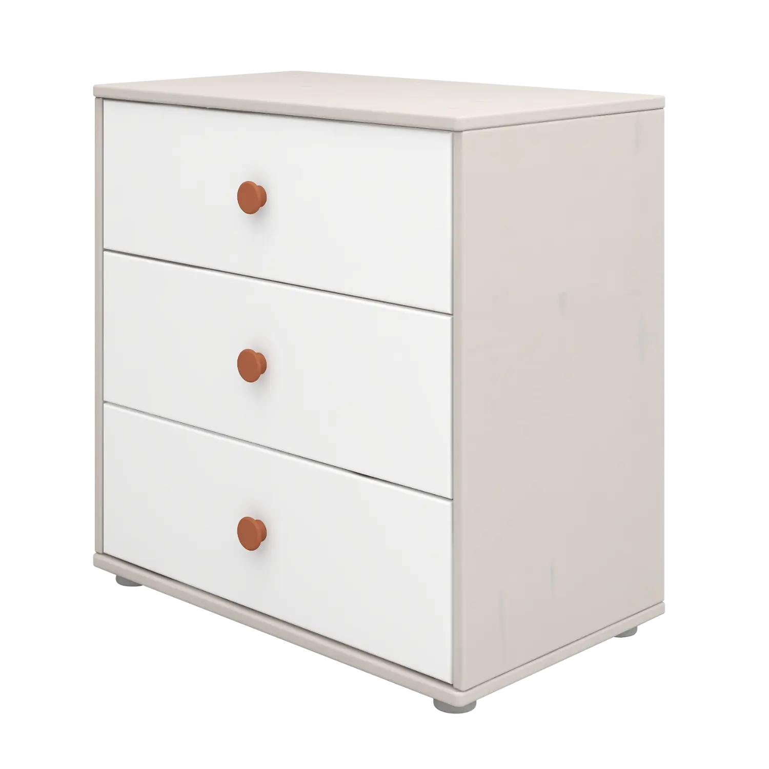 Chest with 3 Drawers, Grey