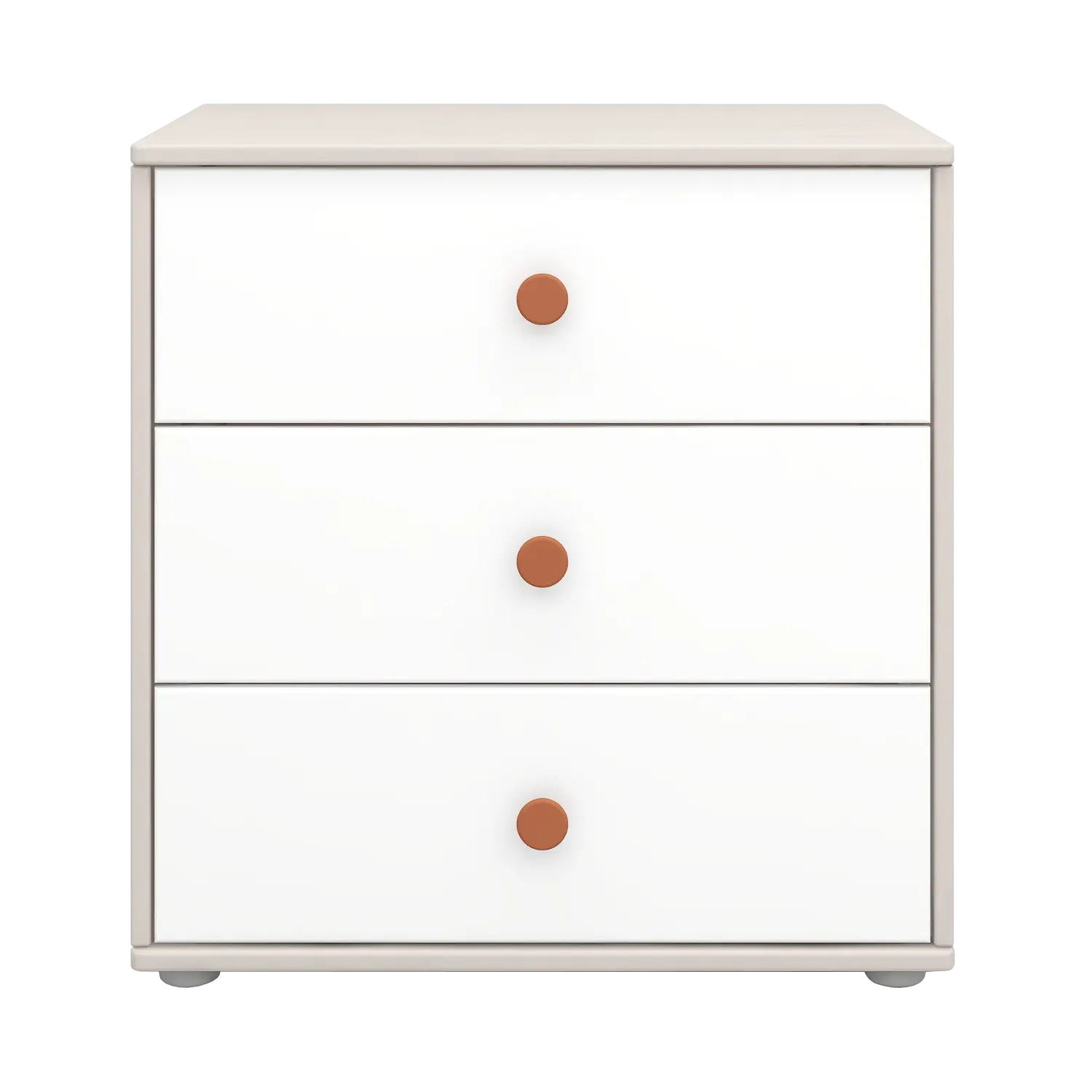 Chest with 3 Drawers, Grey - Image 3
