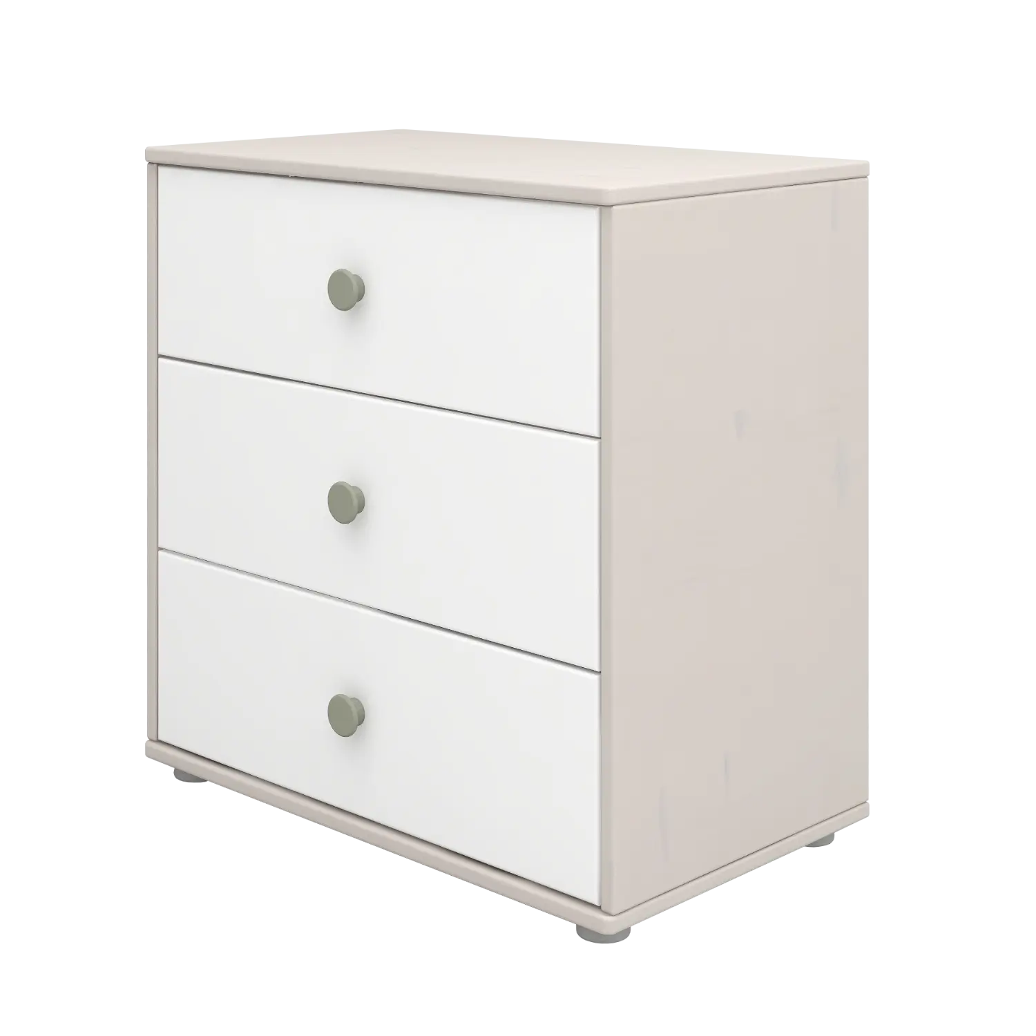 Chest with 3 Drawers, Grey