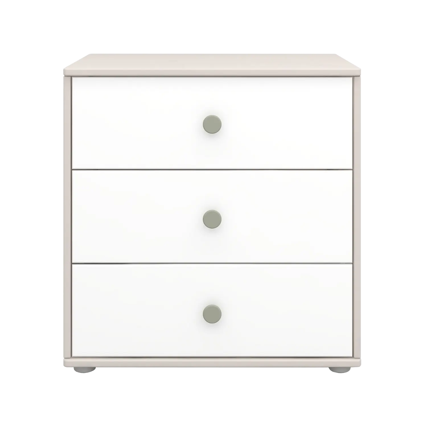 Chest with 3 Drawers, Grey - Image 3