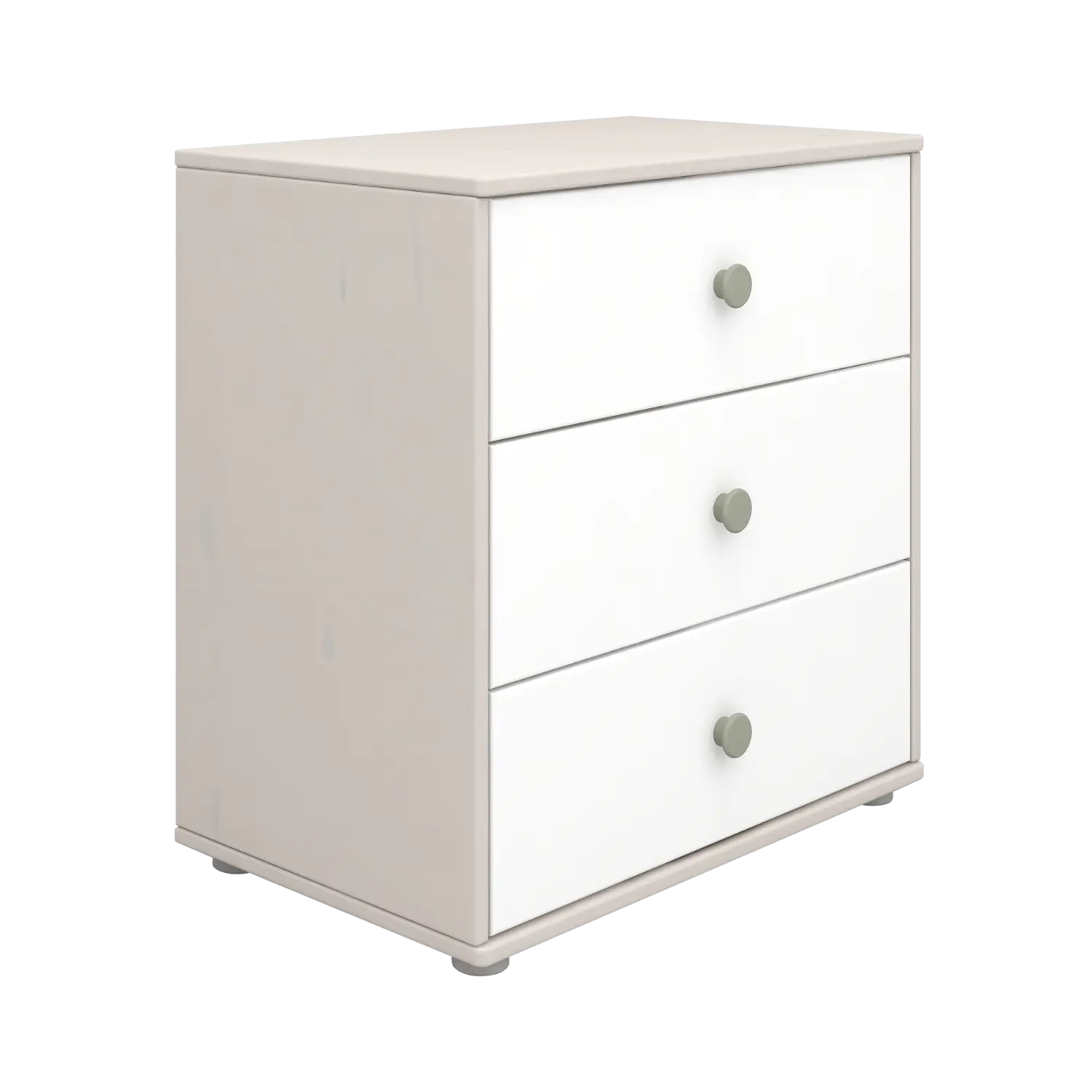 Chest with 3 Drawers, Grey - Image 4
