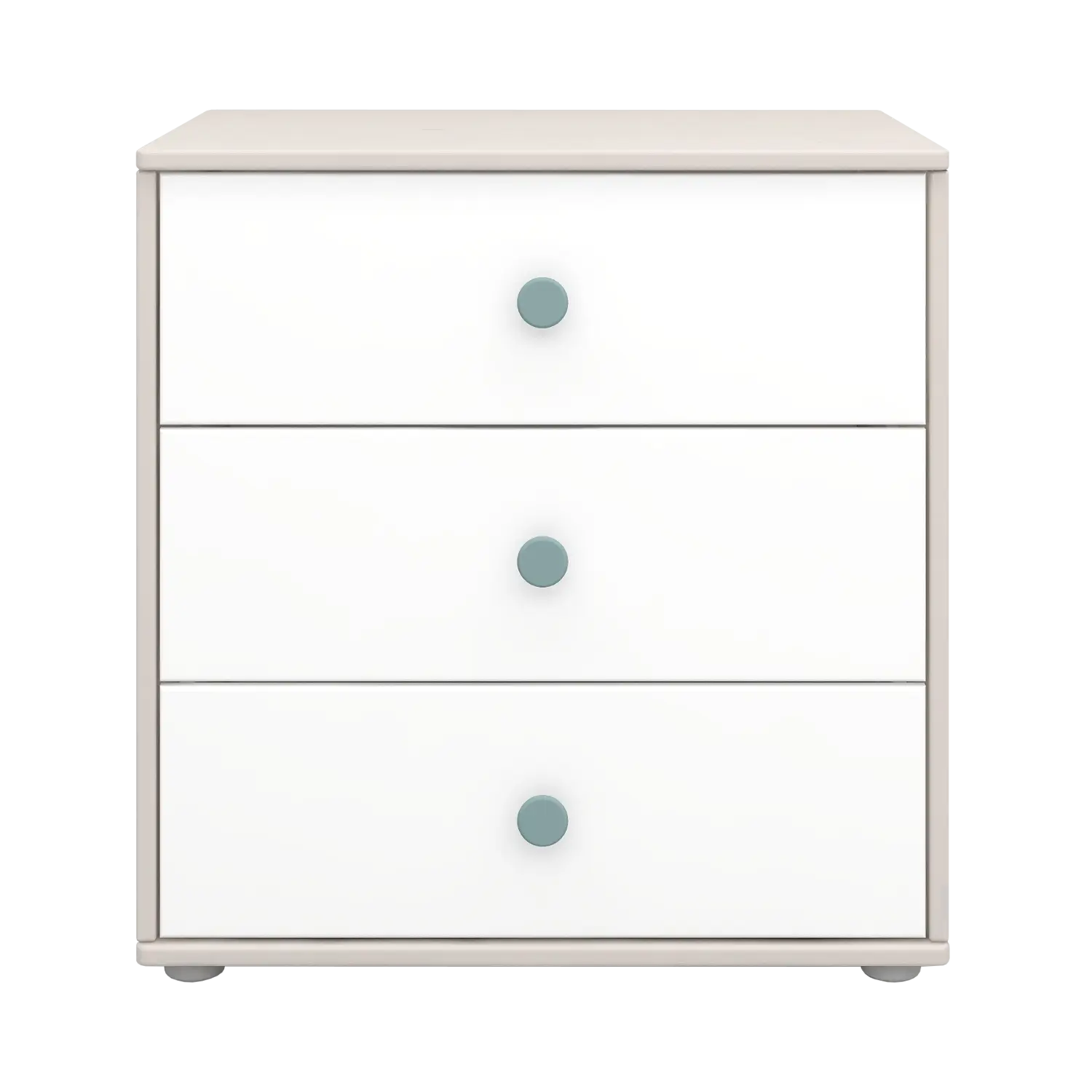 Chest with 3 Drawers, Grey - Image 3