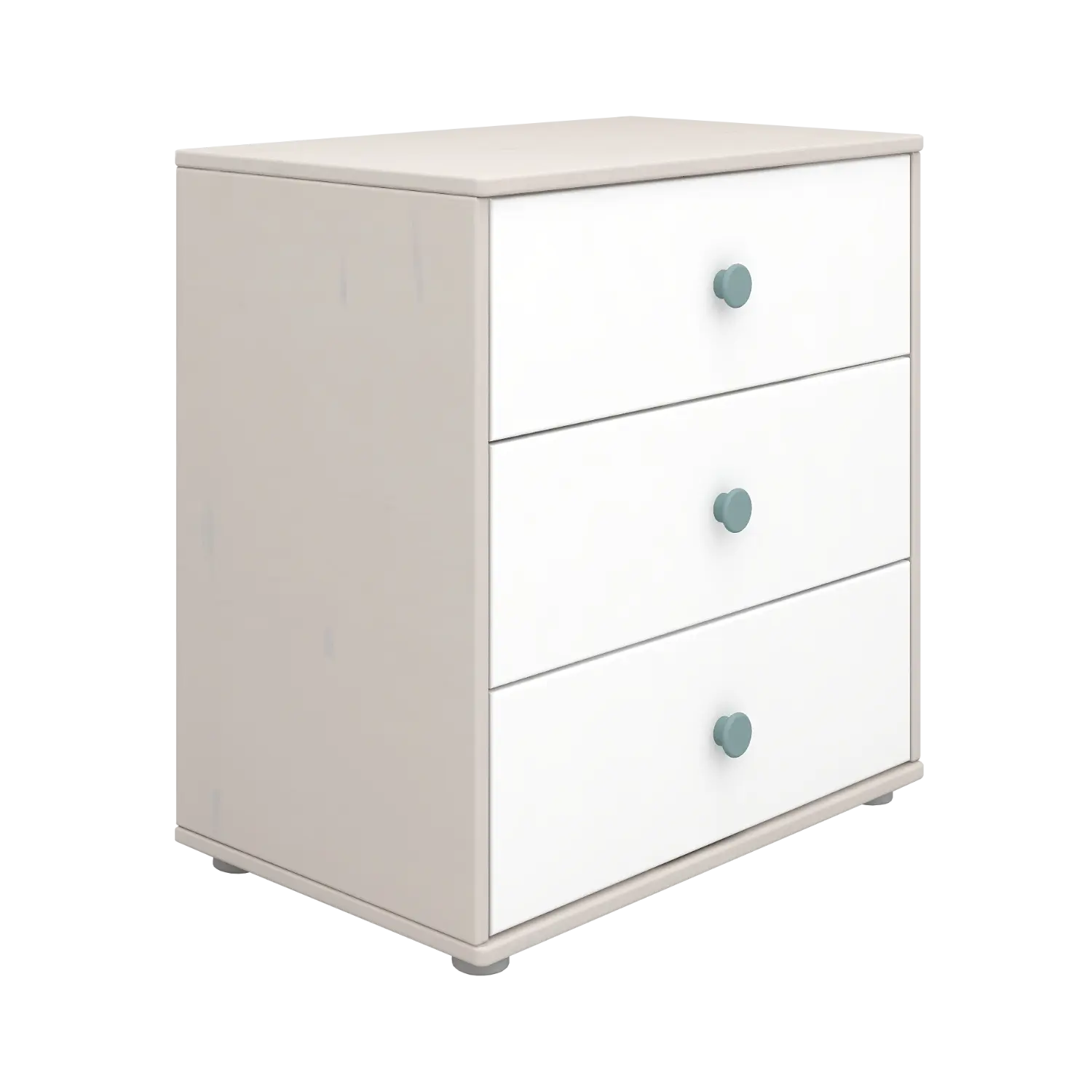 Chest with 3 Drawers, Grey - Image 4