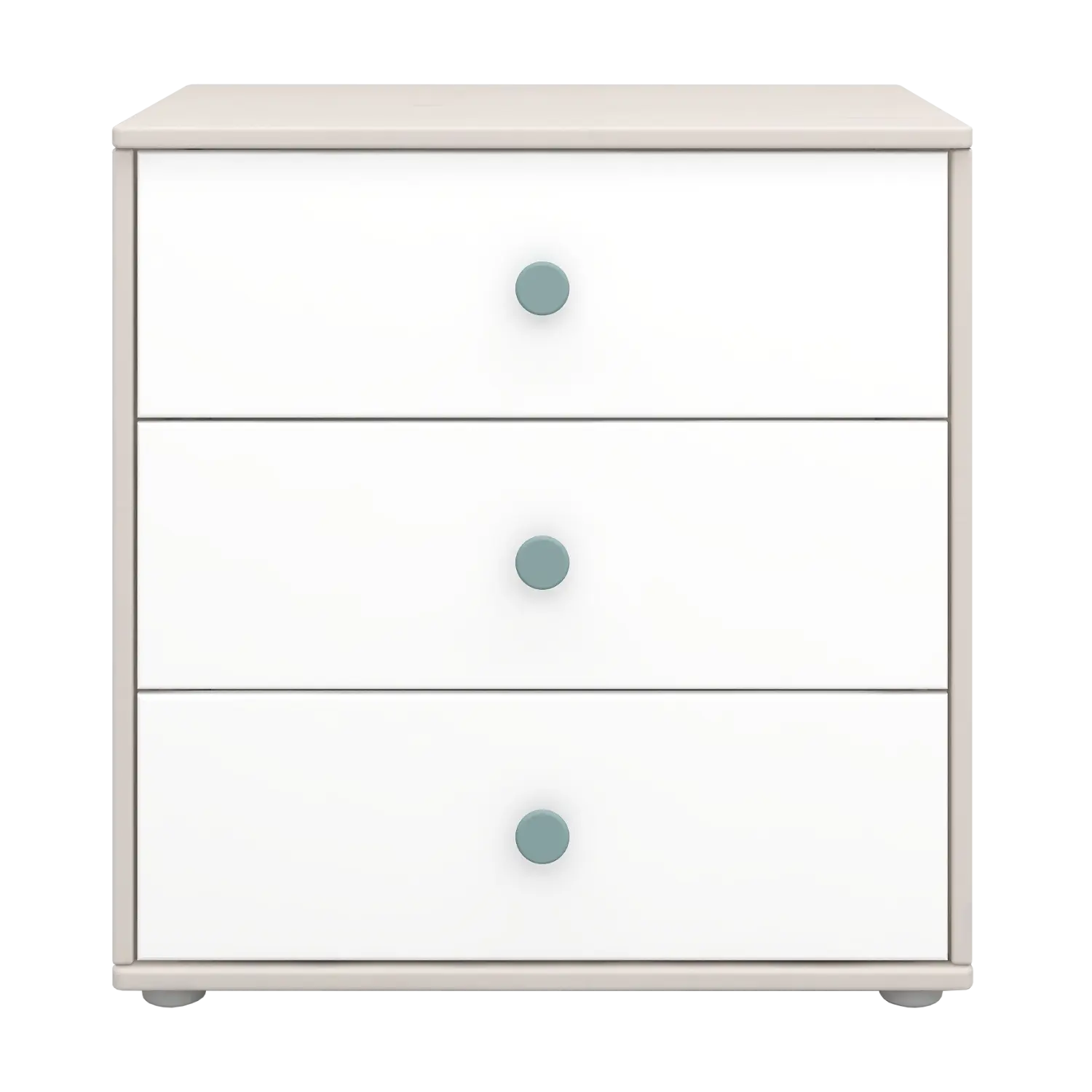 Chest with 3 Drawers, Grey - Image 3