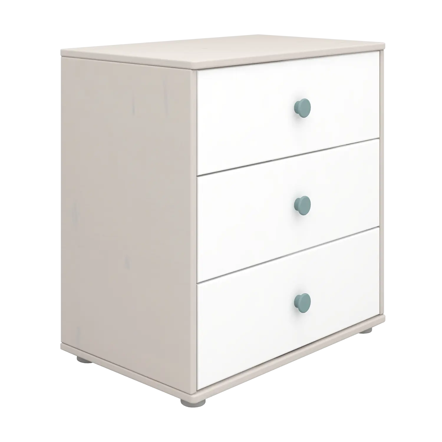 Chest with 3 Drawers, Grey - Image 4