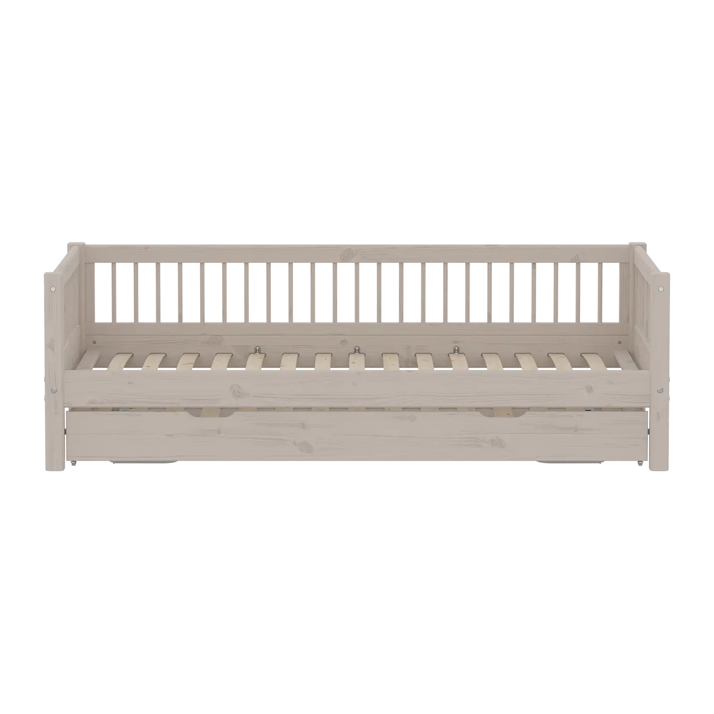 Single Bed with Guest Bed, 90x200 cm, Grey - Image 2