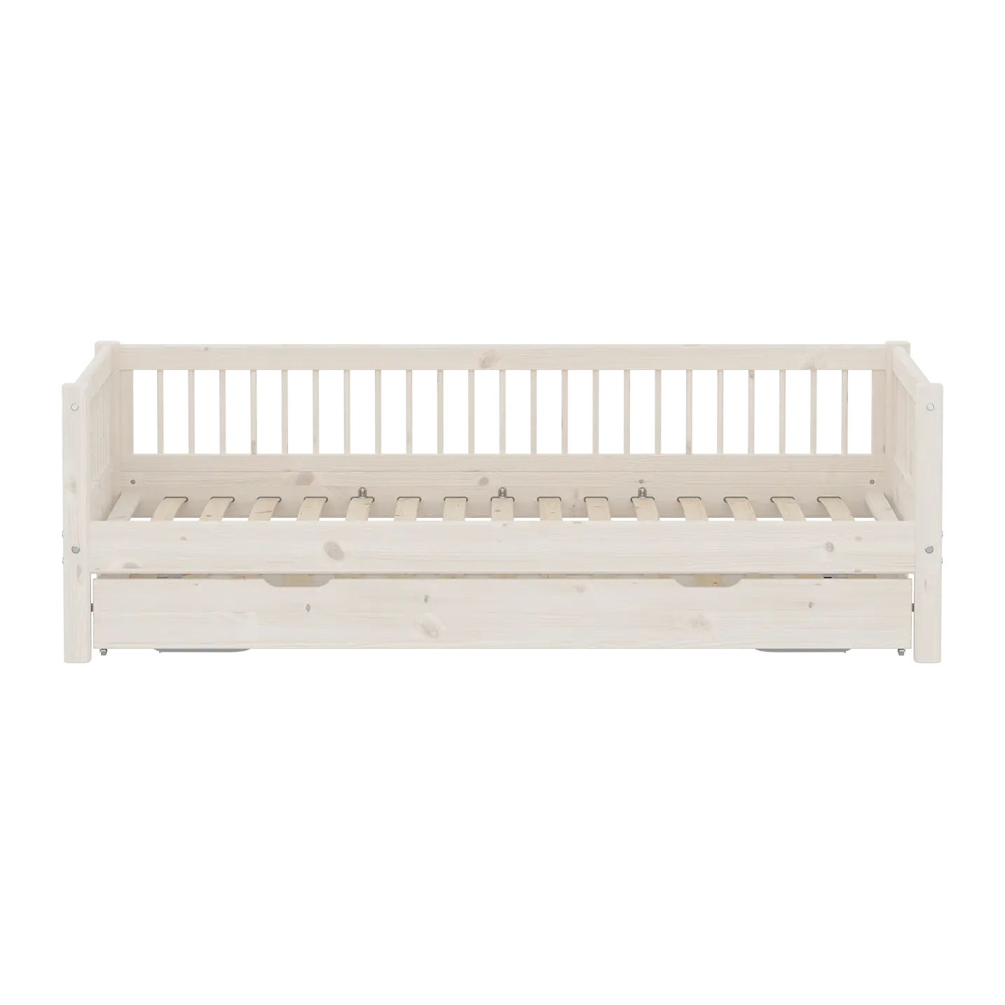 Single Bed with Guest Bed, 90x200 cm, White - Image 2