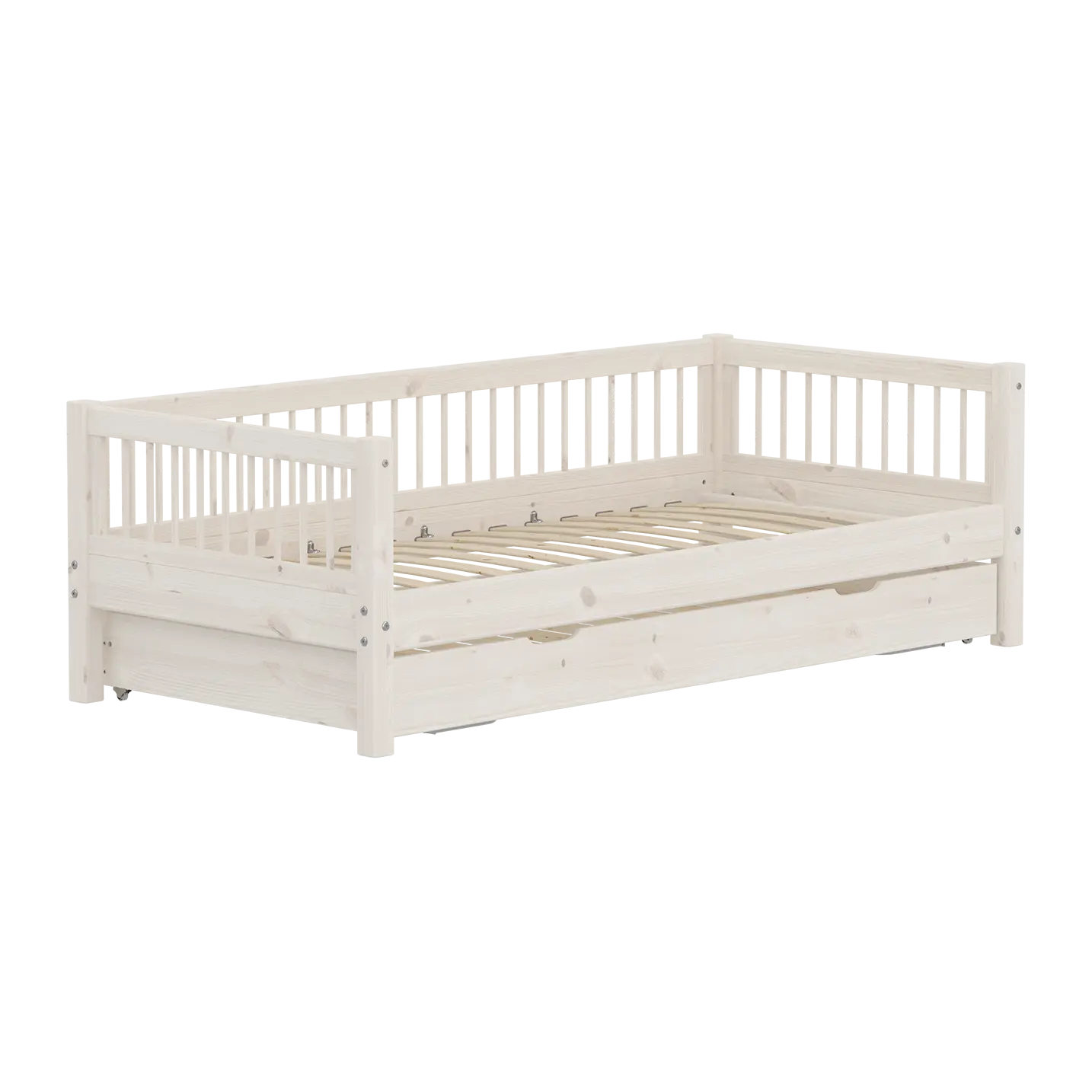 Single Bed with Guest Bed, 90x200 cm, White - Image 3