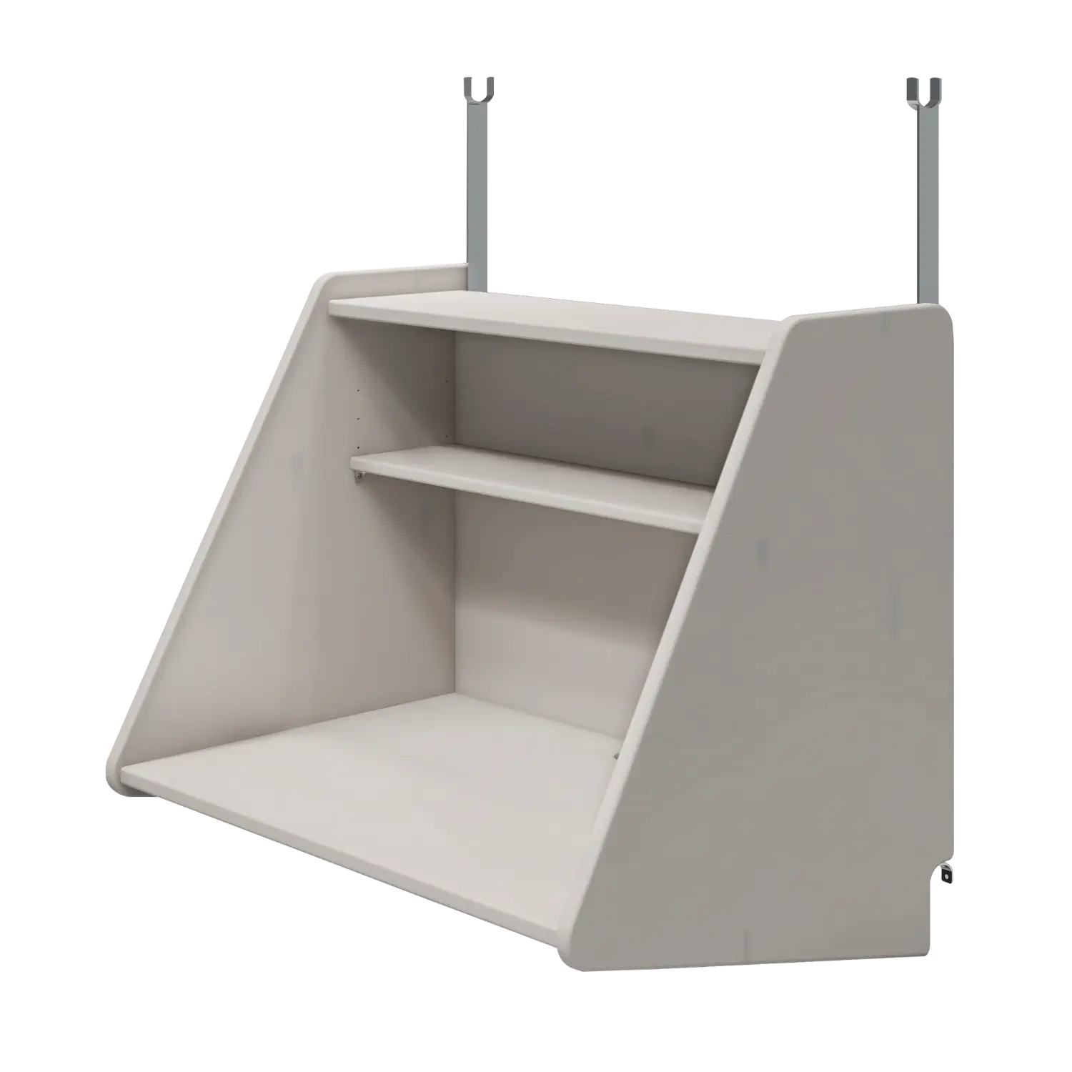 Click-on Desk for High-Beds, Grey