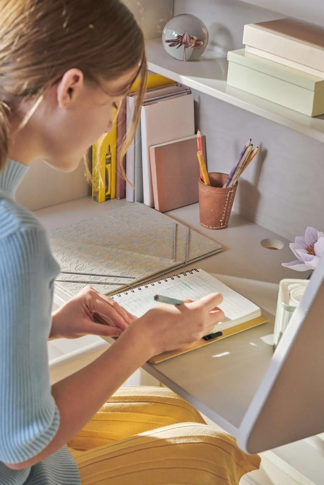 Click-on Desk for High-Beds, Grey - Image 5