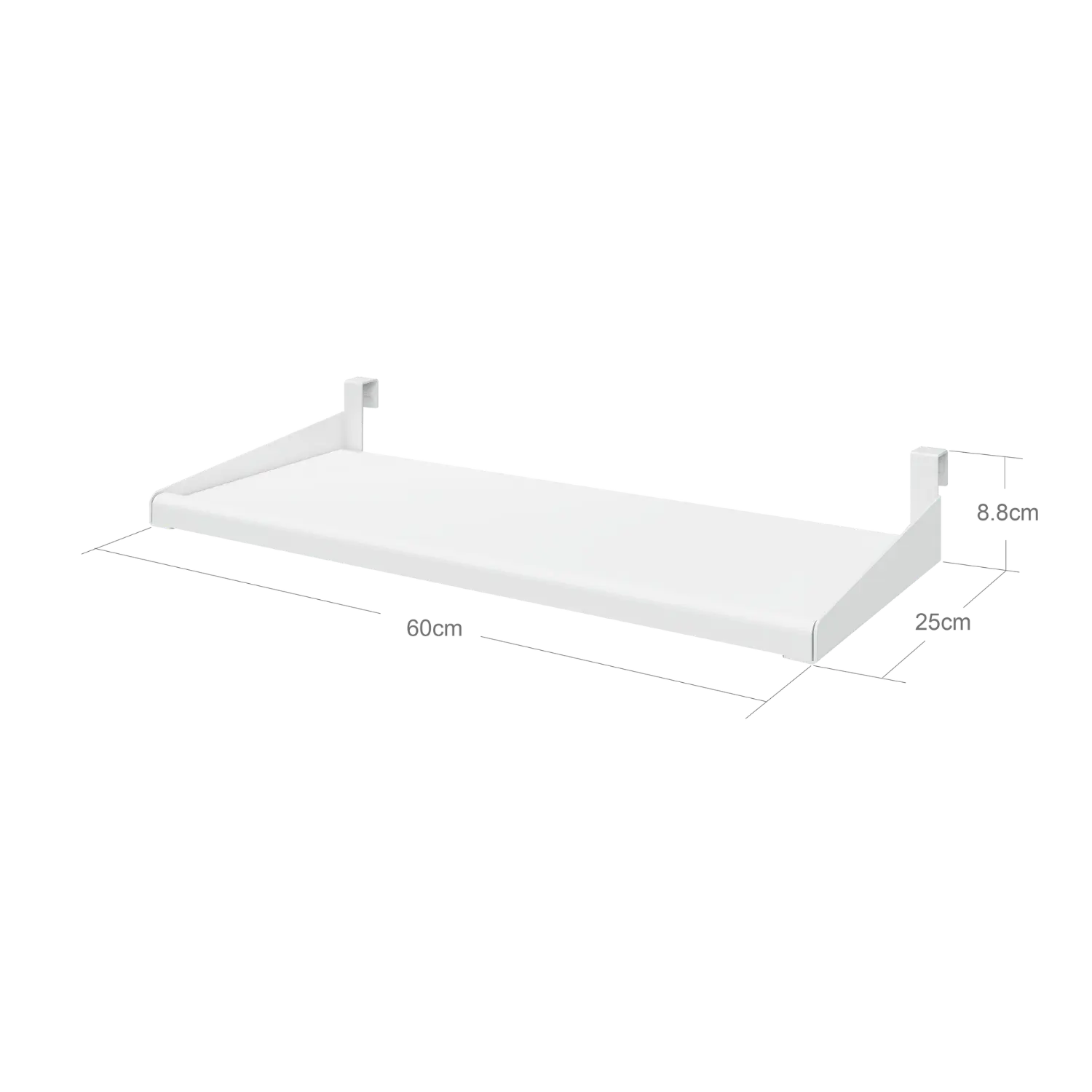 Click-on Hanging Shelf, White - Image 4
