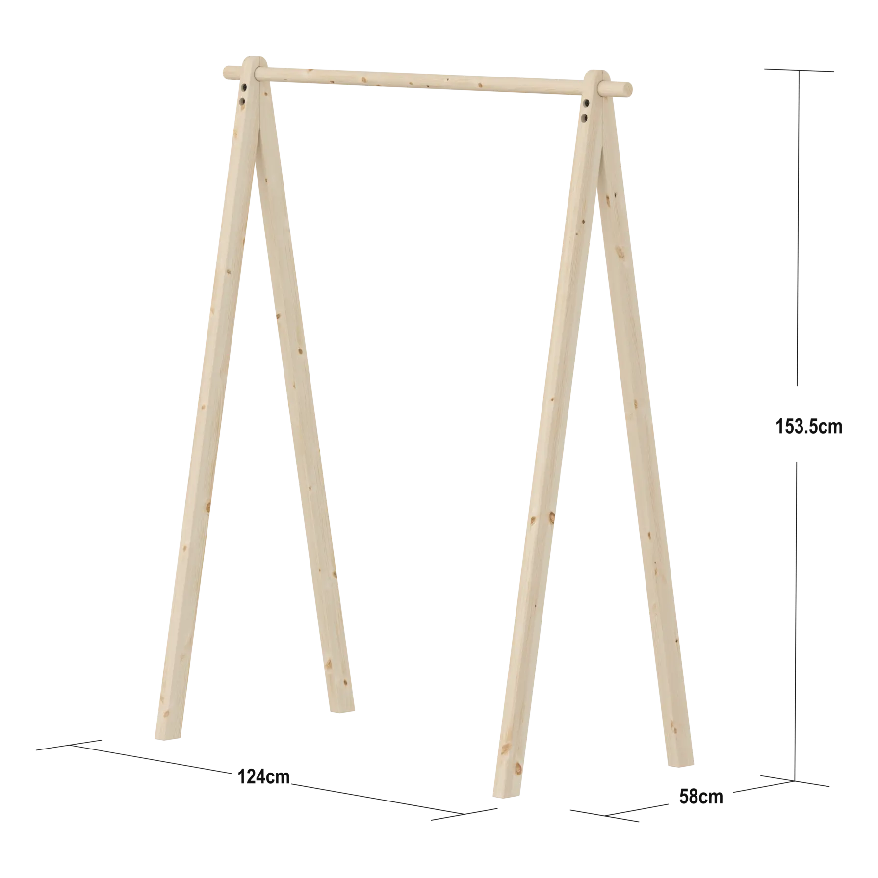 Clothes Rack, Pine - Image 7