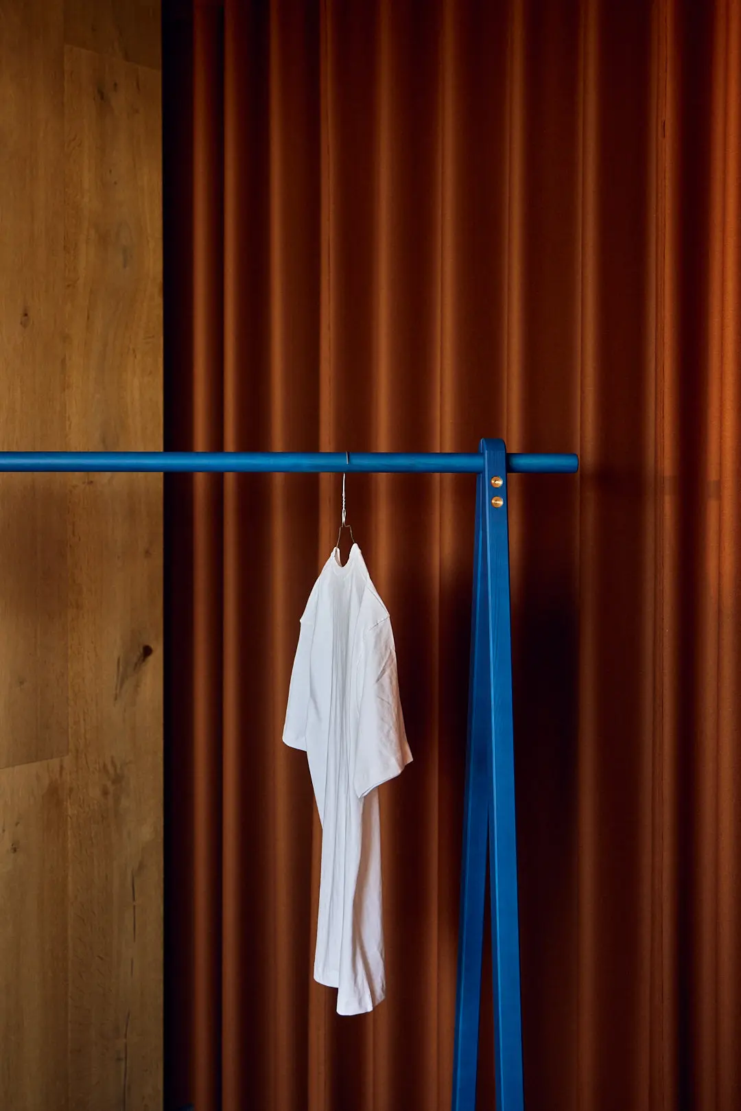 Clothes Rack, Blue/Pine - Image 3