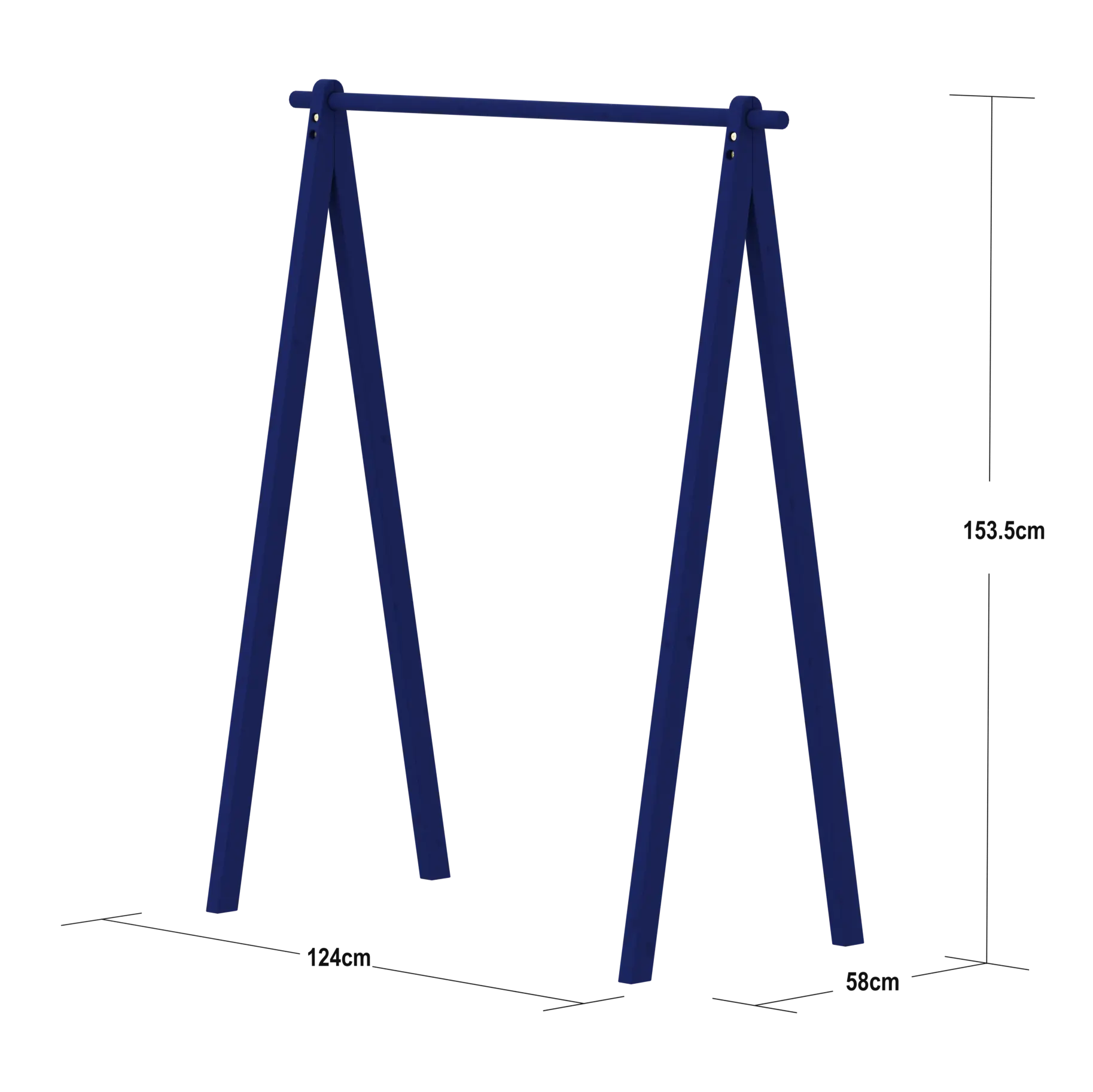 Clothes Rack, Blue/Pine - Image 8