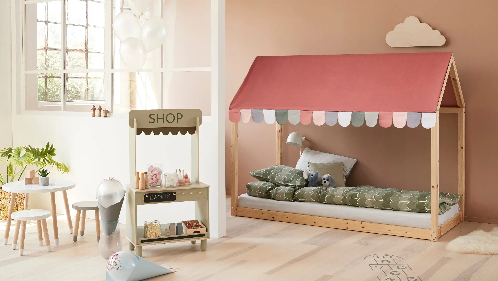 Roof for COTTAGE, 90x200, Rose - Image 3
