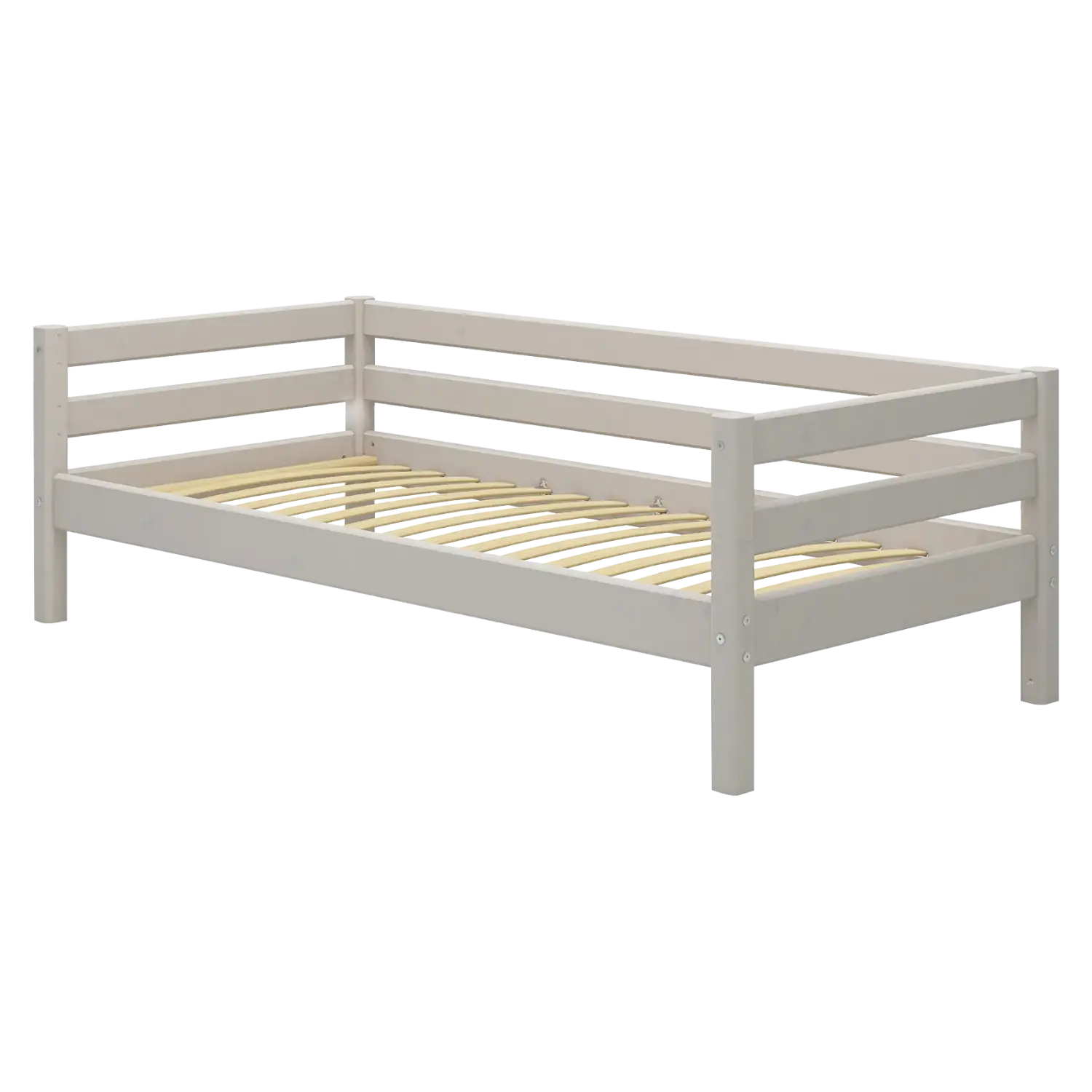 Single Bed, 90x200 cm, Grey