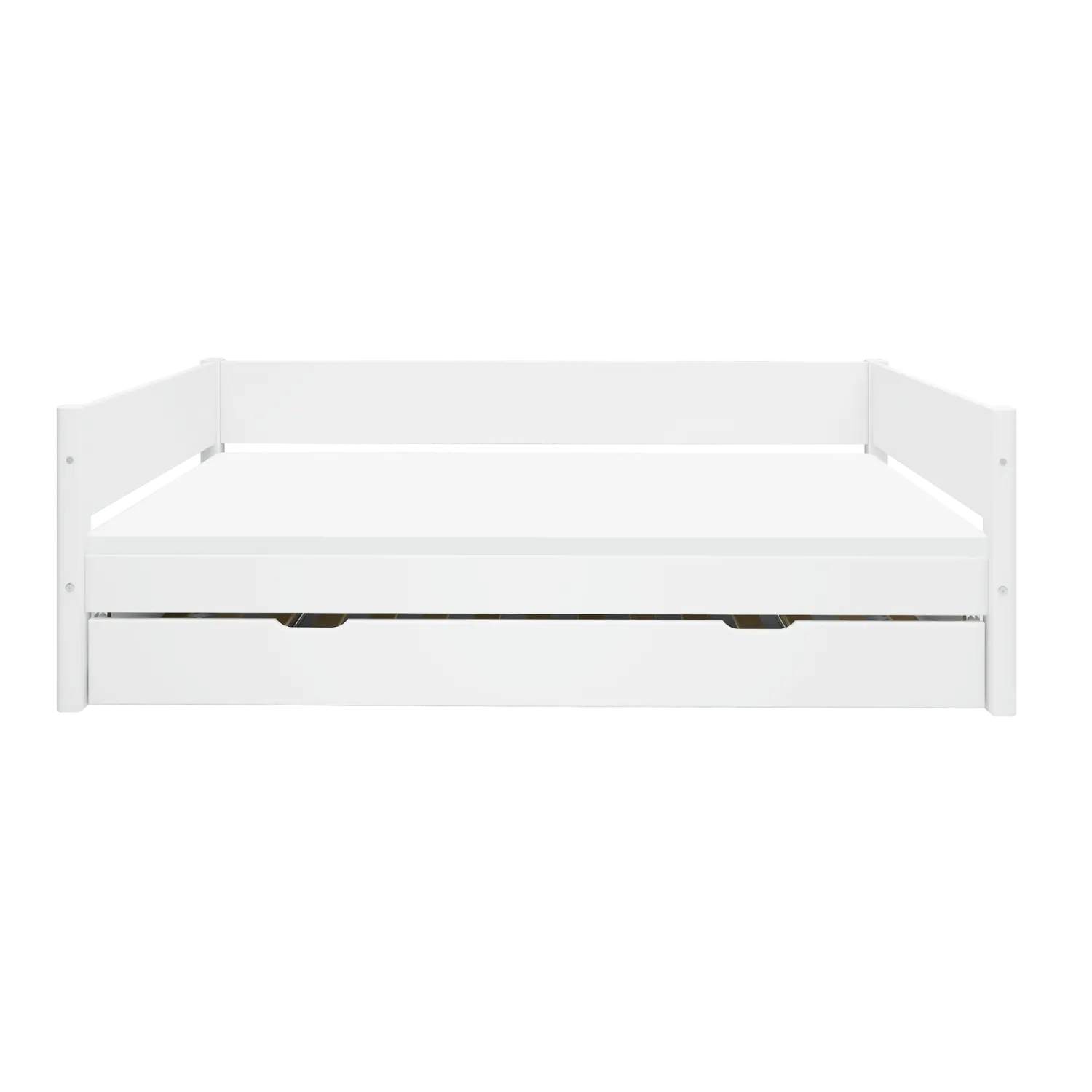 Single Bed with Pull-out Bed, 90x200 cm, White - Image 6
