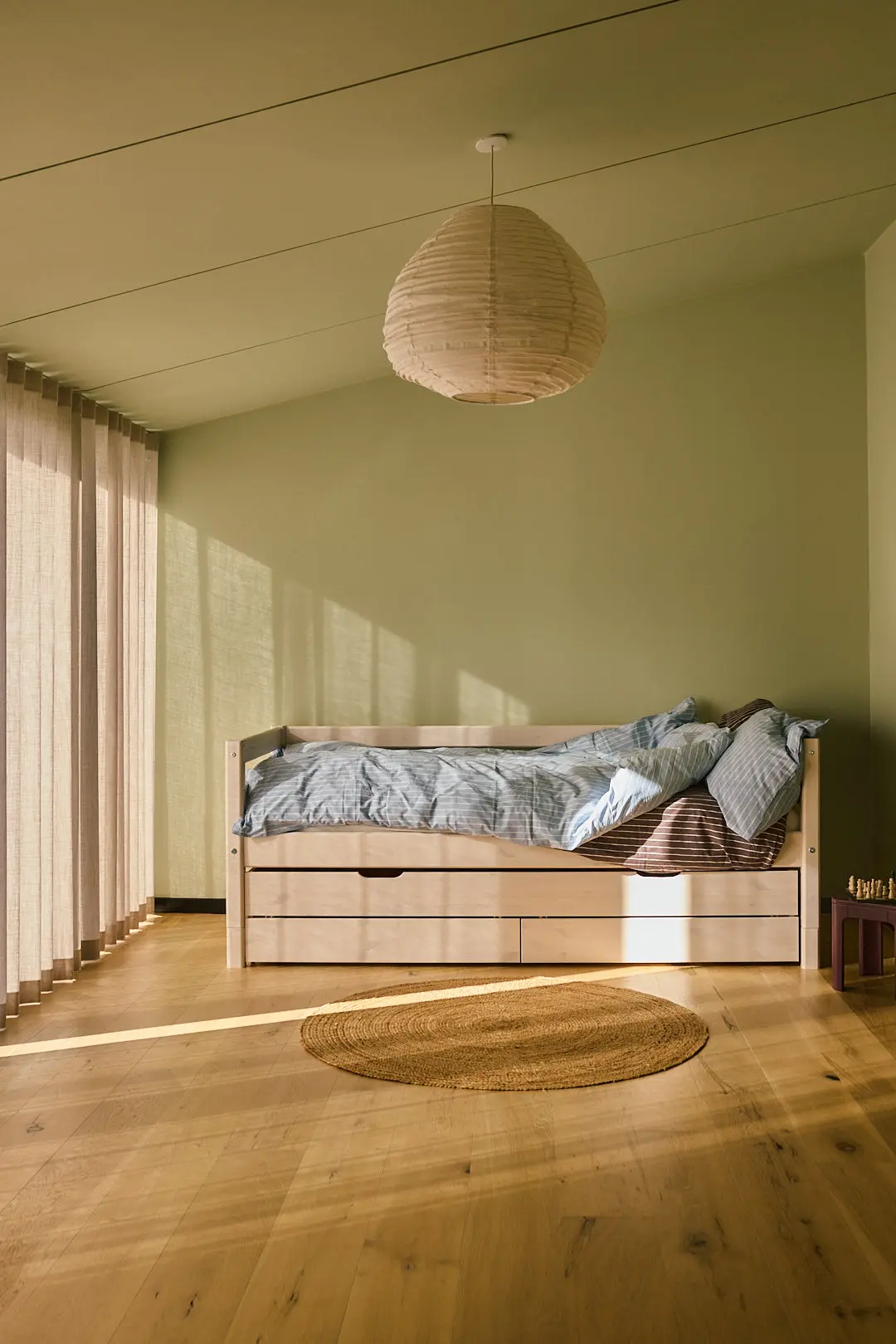 Single Bed with Pull-out Bed, 90x200 cm, White - Image 2