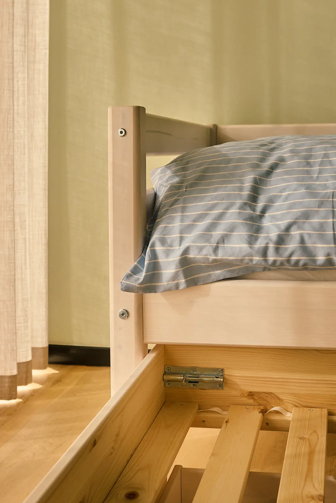 Single Bed with Pull-out Bed, 90x200 cm, White - Image 4