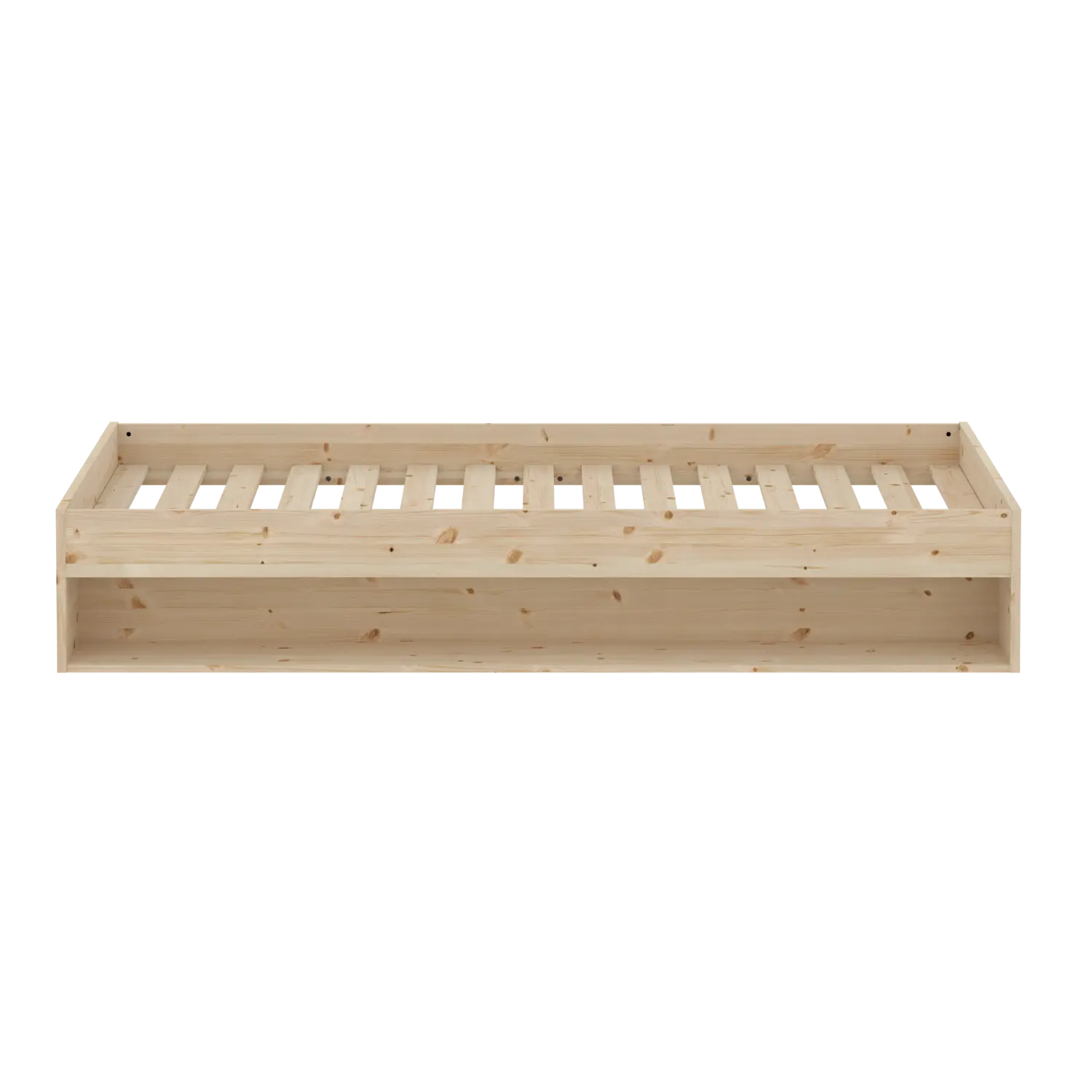Double Bed with Shelf, 140x200 cm, Pine - Image 7