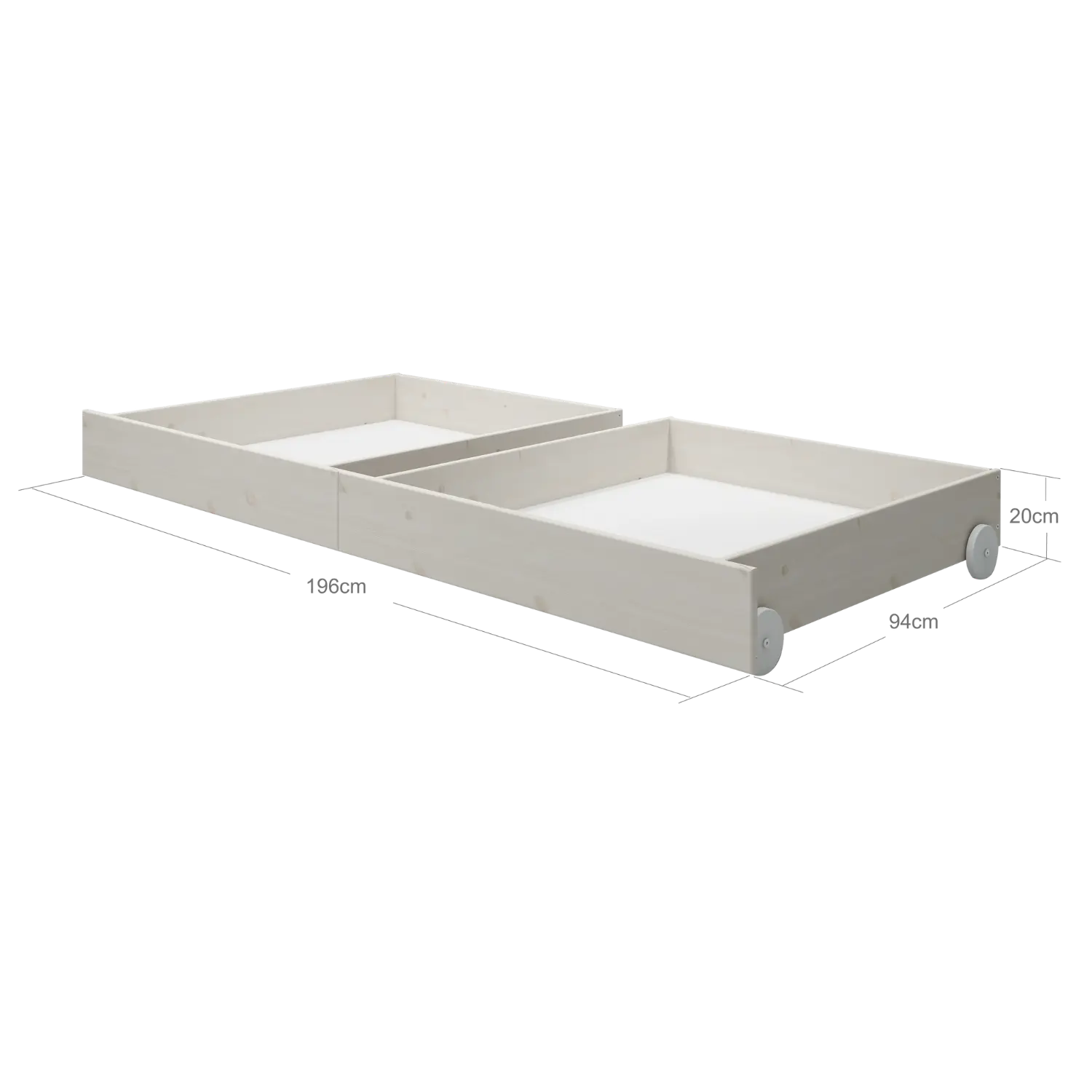 Drawers for Single- and Bunk Bed, White - Image 4
