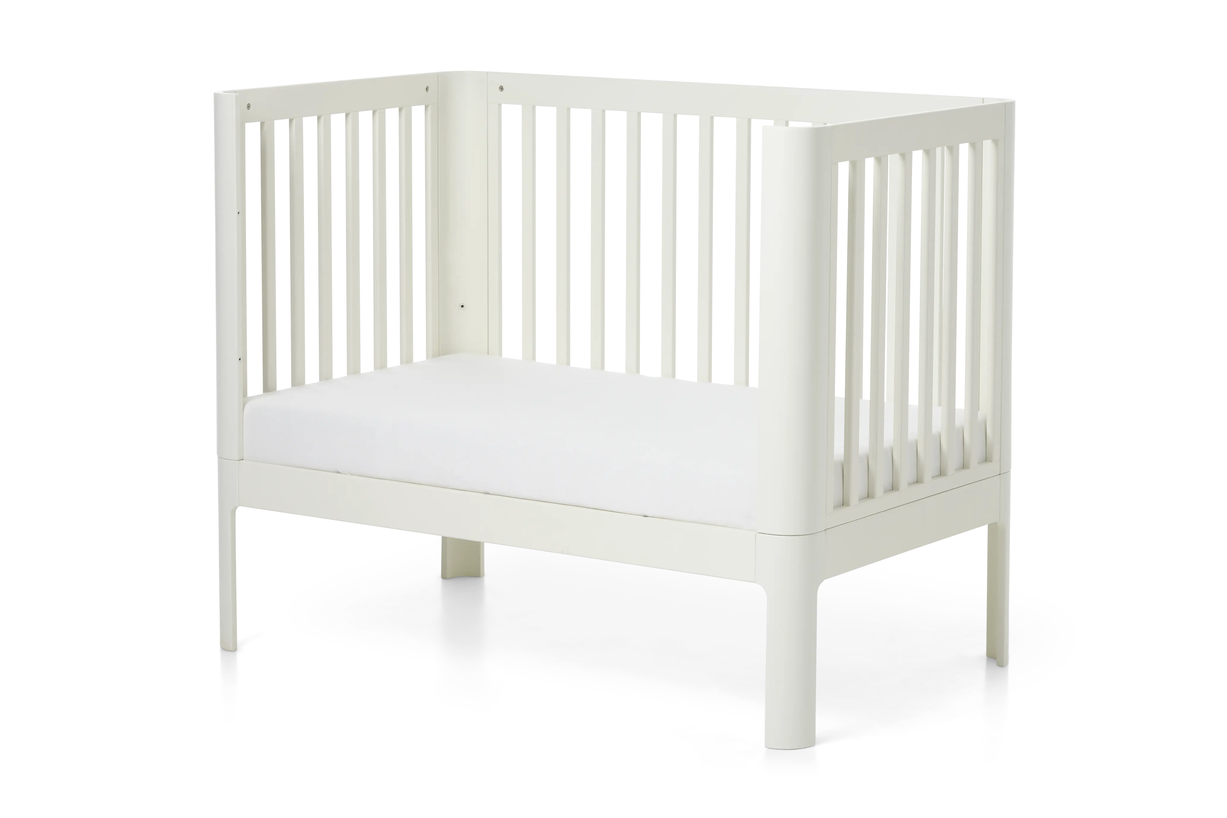 Baby Bed, 120x70 cm, Cream - Image 9