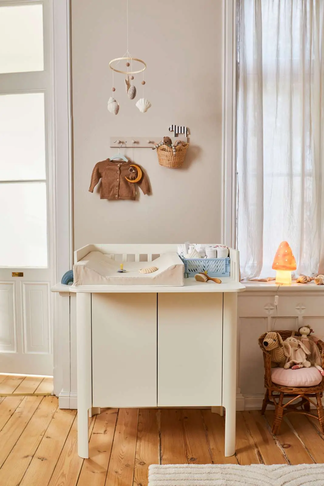 Changing Table, 73.2x80 cm, Cream - Image 6