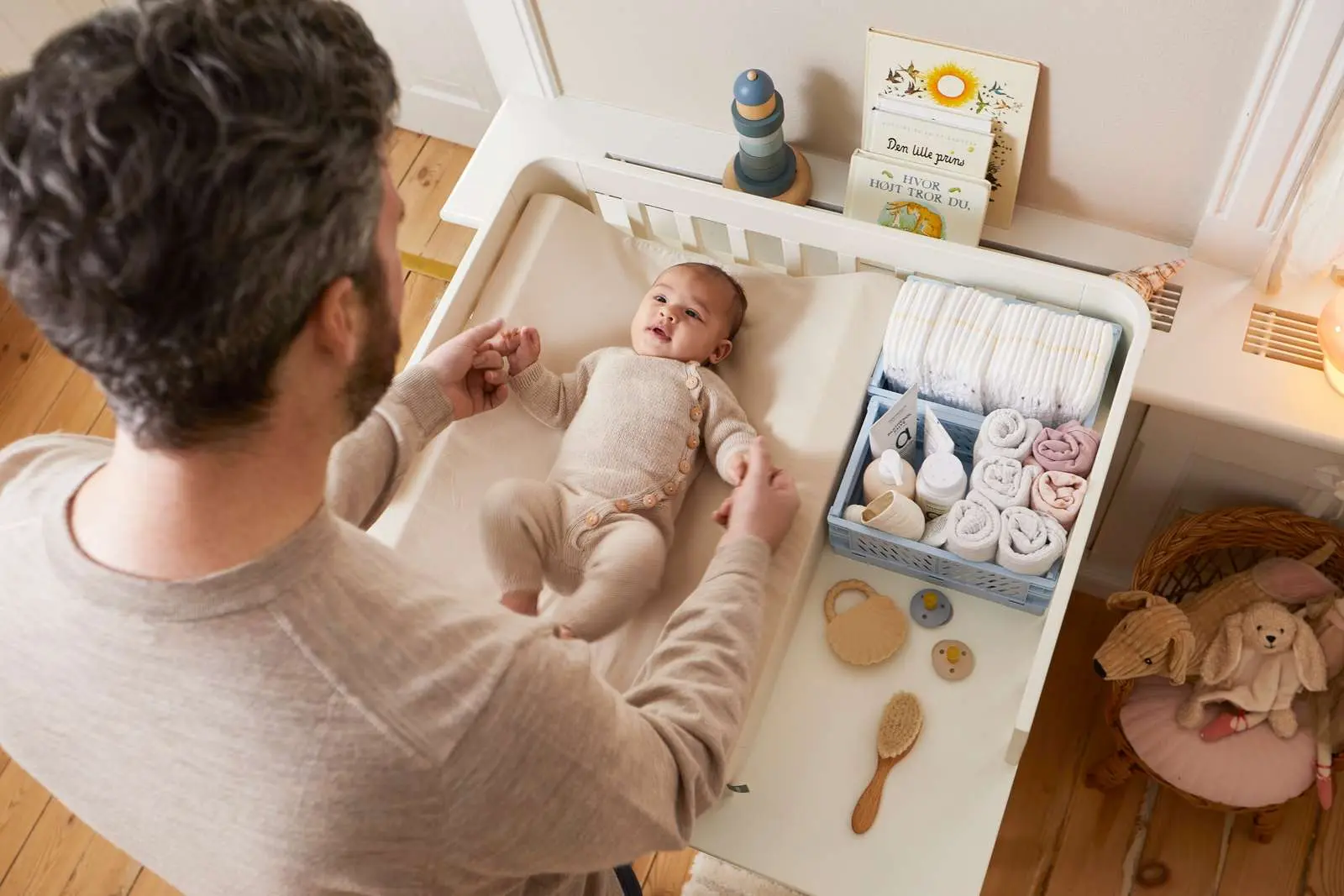 Changing Table, 73.2x80 cm, Cream - Image 7