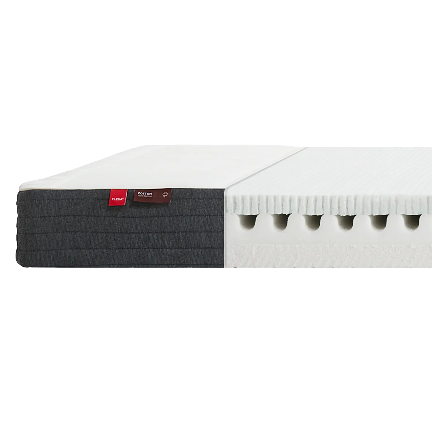 Latex/Foam Mattress, 190X140 Cotton Cover