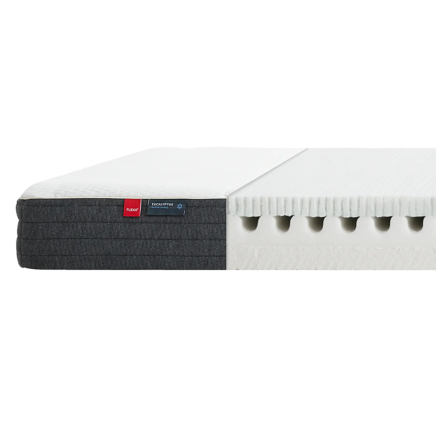 Latex/Foam Mattress, 190X140 Eucalyptus Cover
