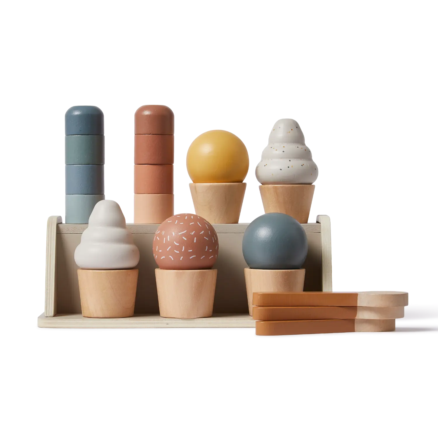 Ice Cream Set, 22 pcs, Handpainted - Image 7