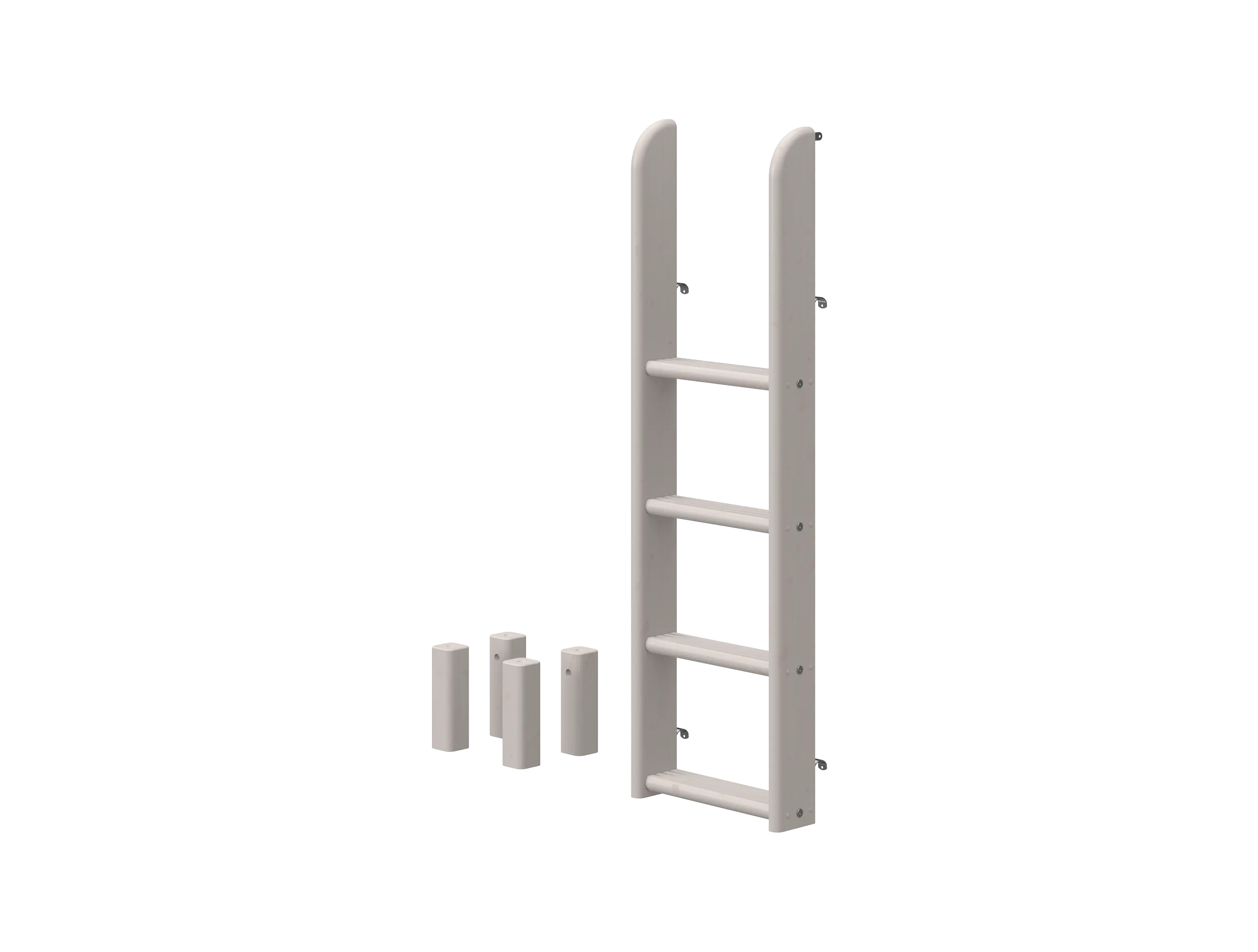 Ladder and Legs for Bunk Bed 154 cm, Grey
