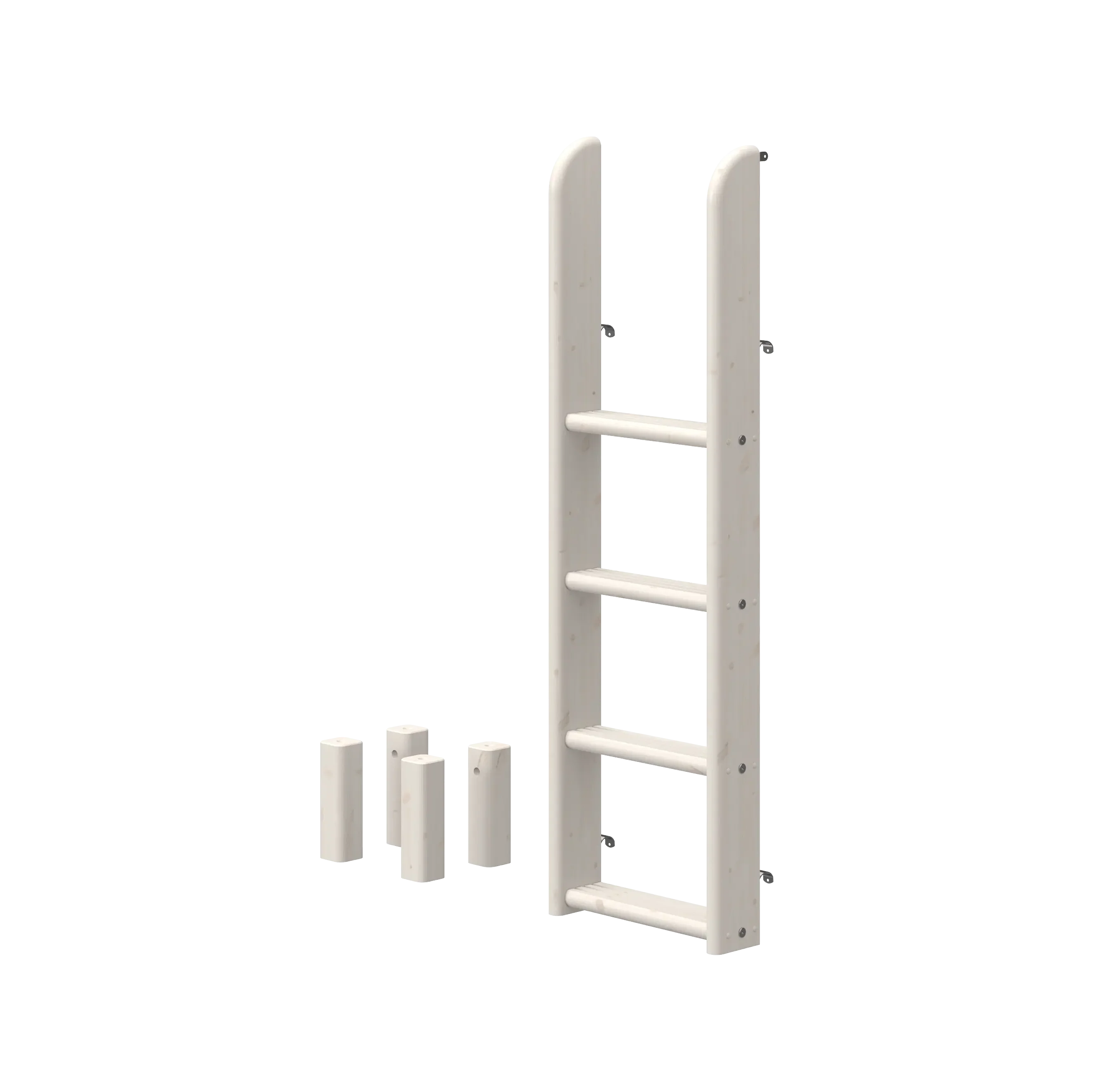 Ladder and Legs for Bunk Bed 154 cm, White