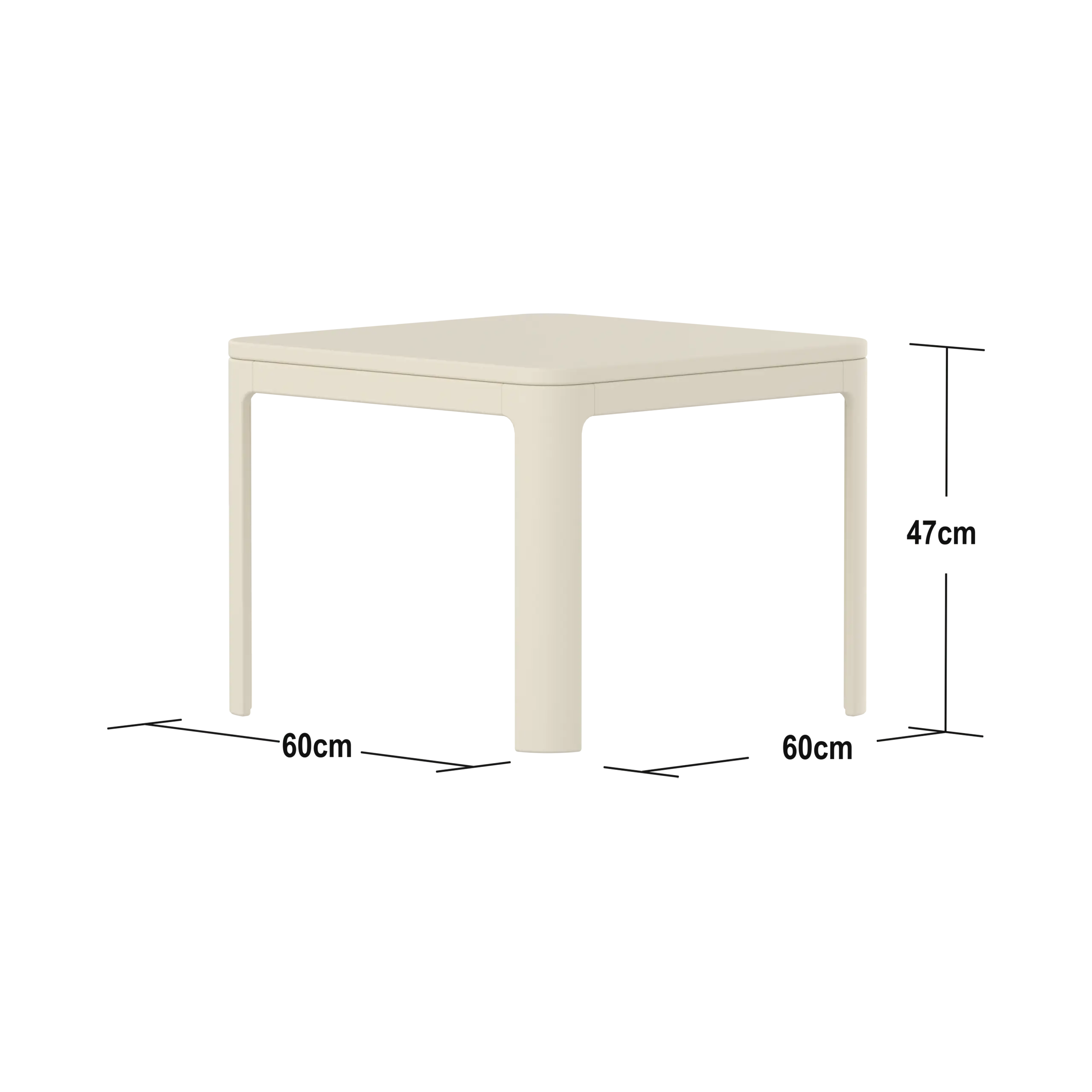 Small Table, Cream - Image 3