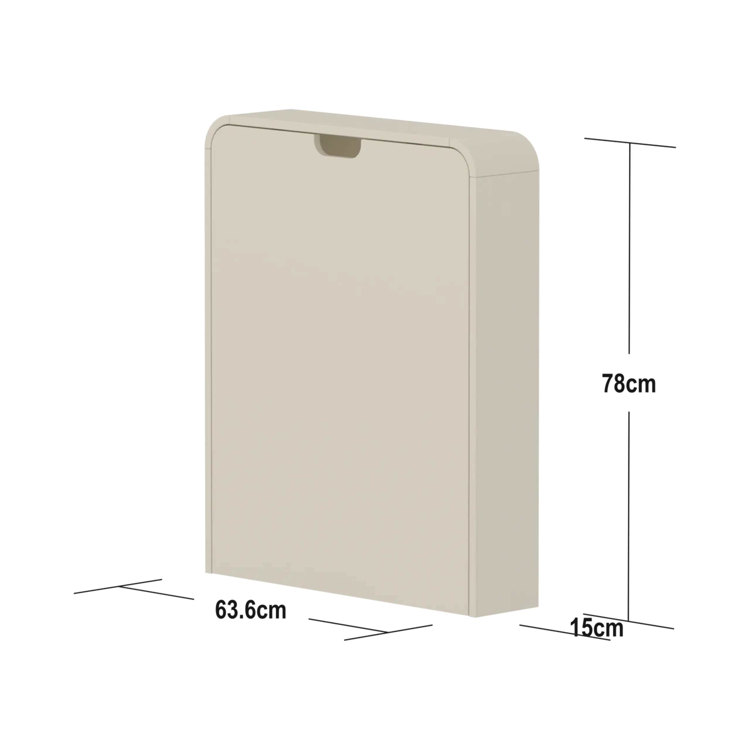 Wall Hanging Changing Unit, Cream - Image 8