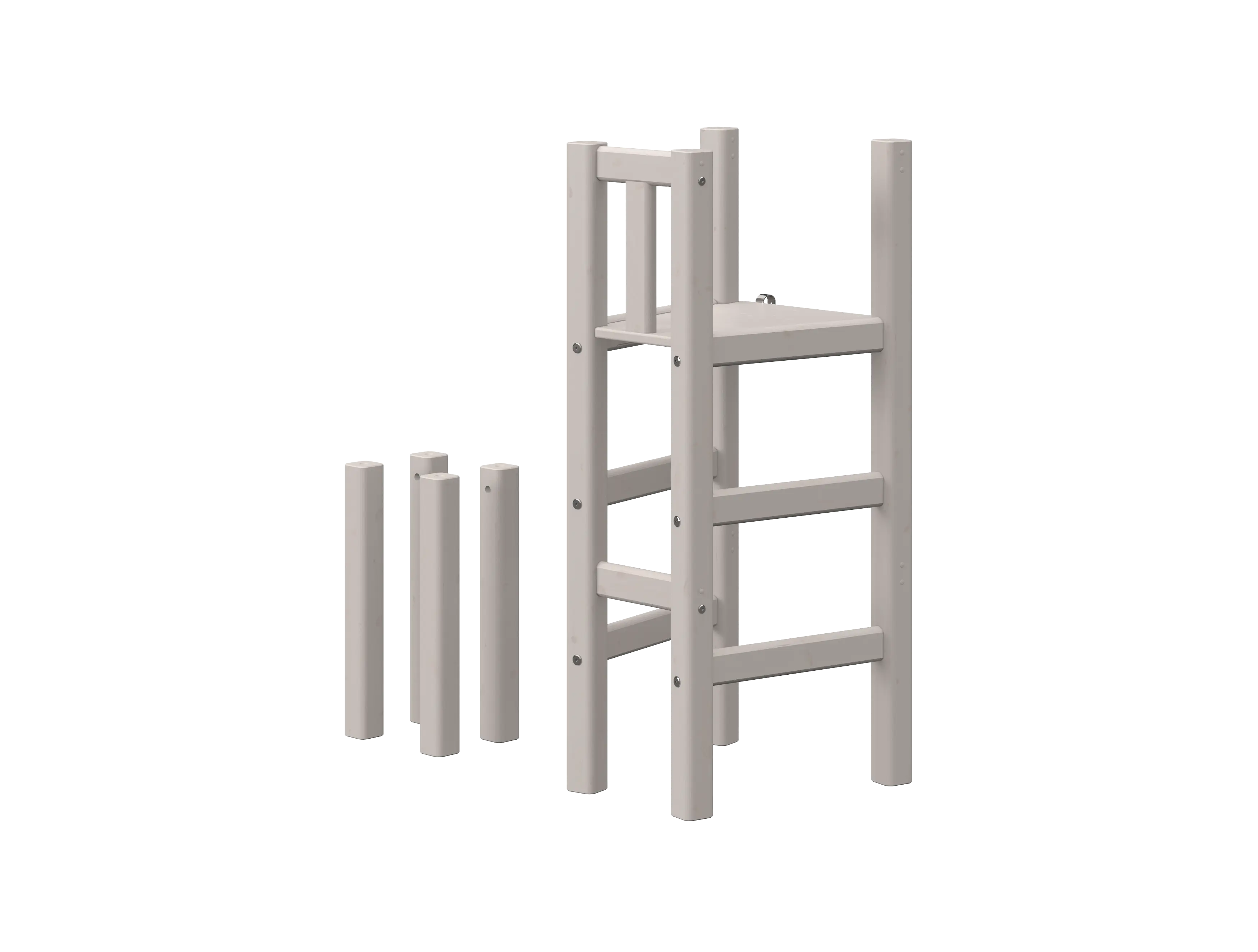 Platform and Legs for High Bed 120 cm, Grey