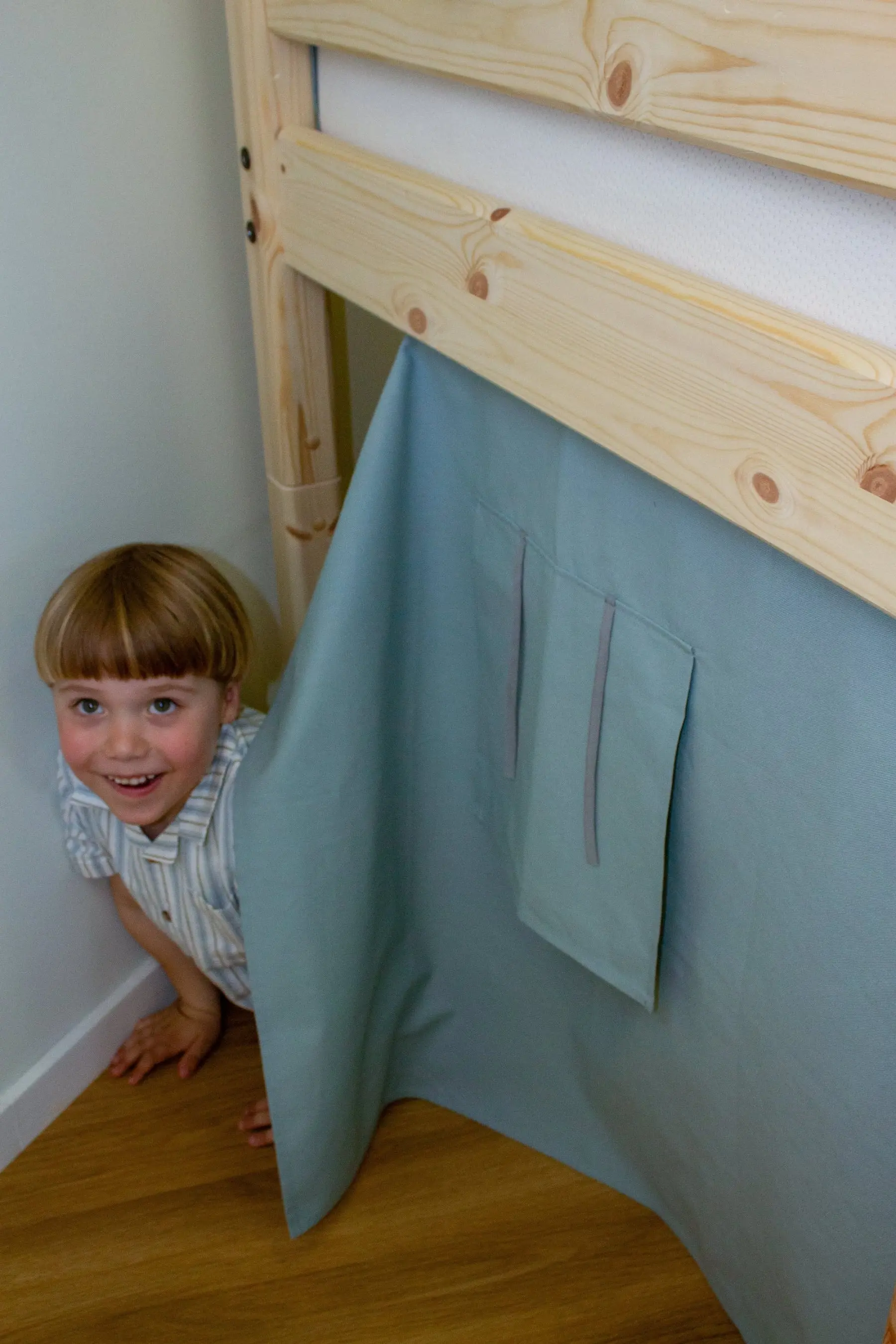 Play Curtain for Beds, Blue - Image 2