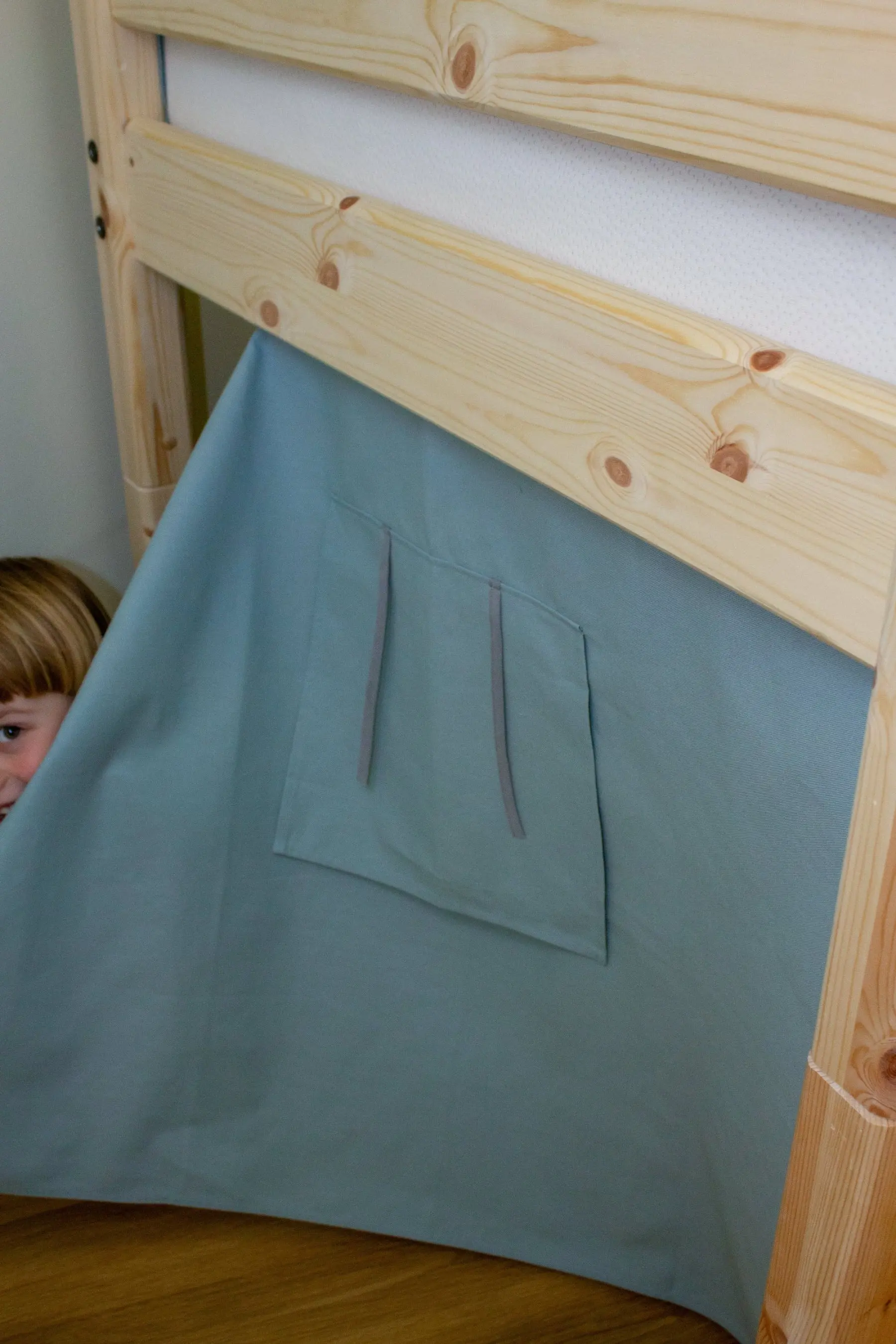 Play Curtain for Beds, Blue - Image 3