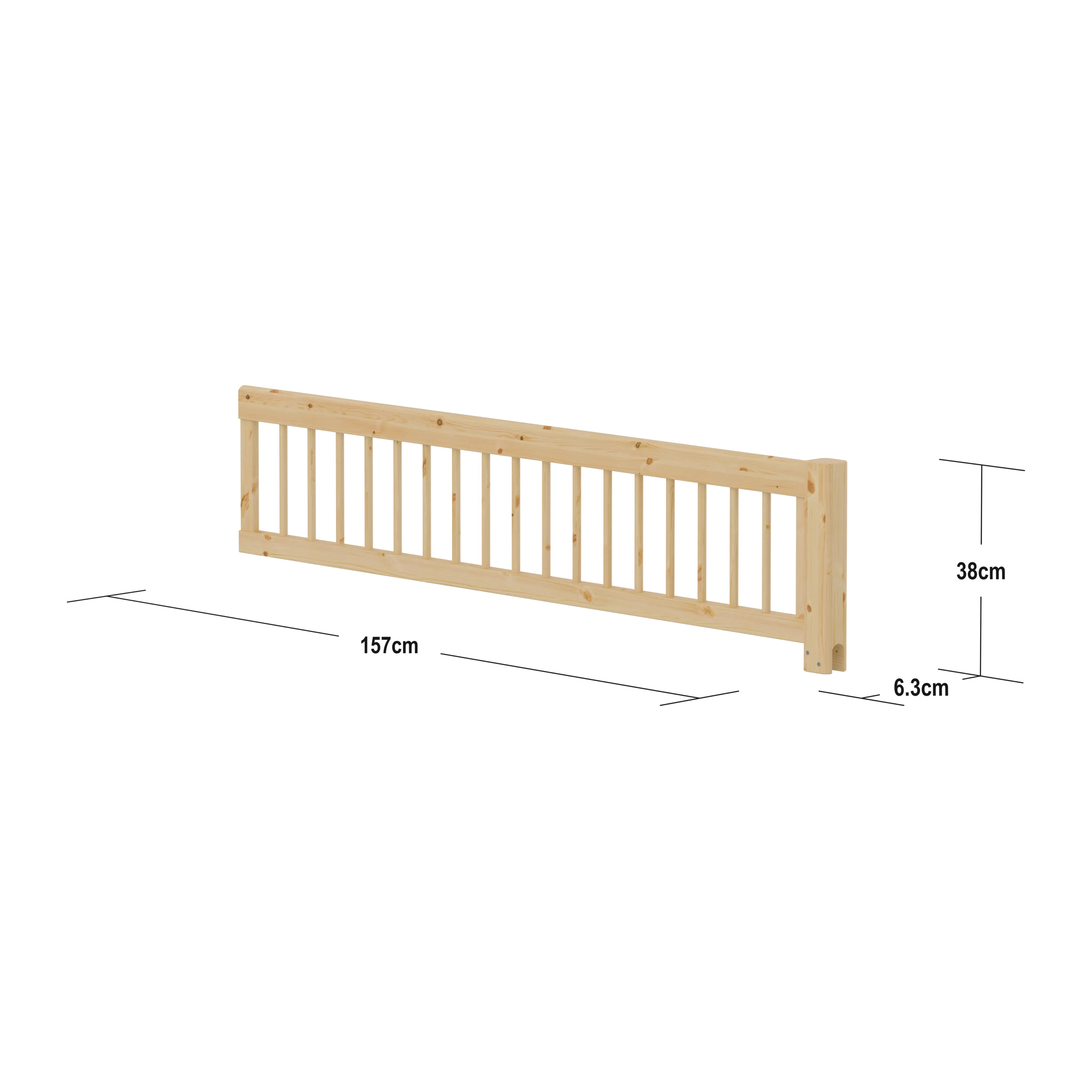 3/4 Safety Rail, 200 cm, Pine - Image 4