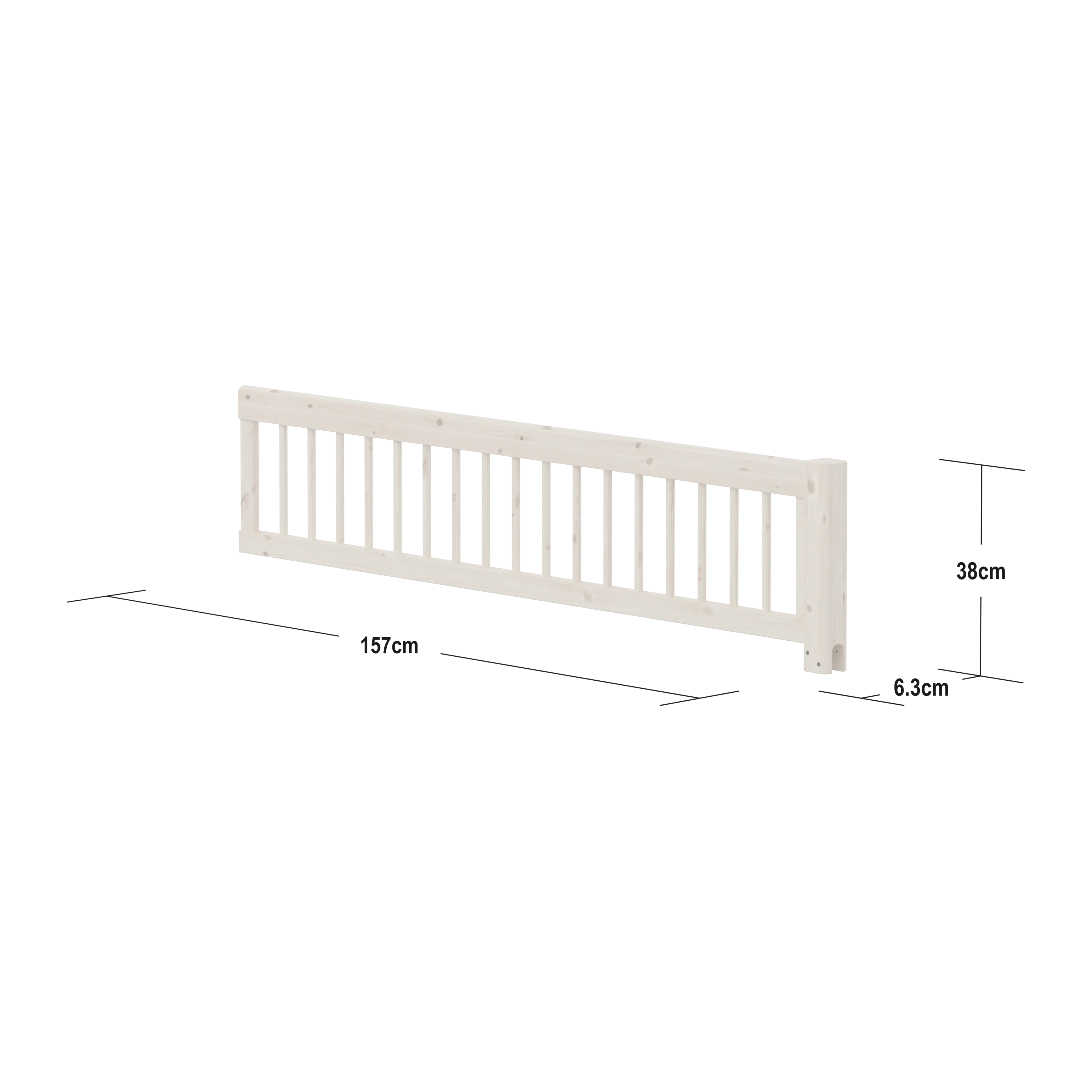 Safety Rail, 3/4, White - Image 4