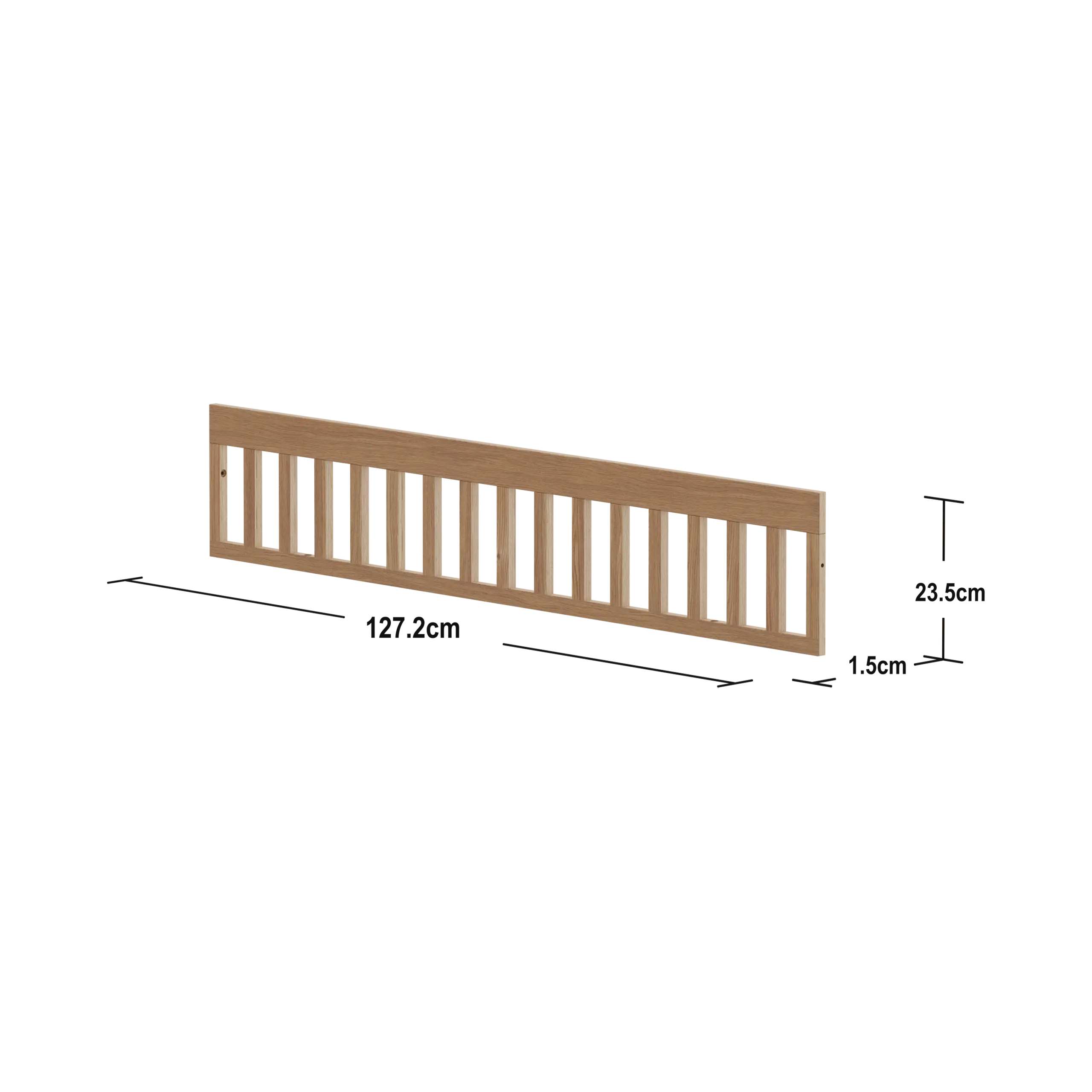Baby Safety rail, 140x70 cm, Oak - Image 5