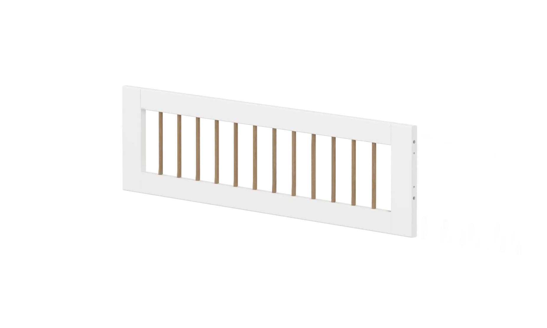 1/2 Safety Rail, White/Oak